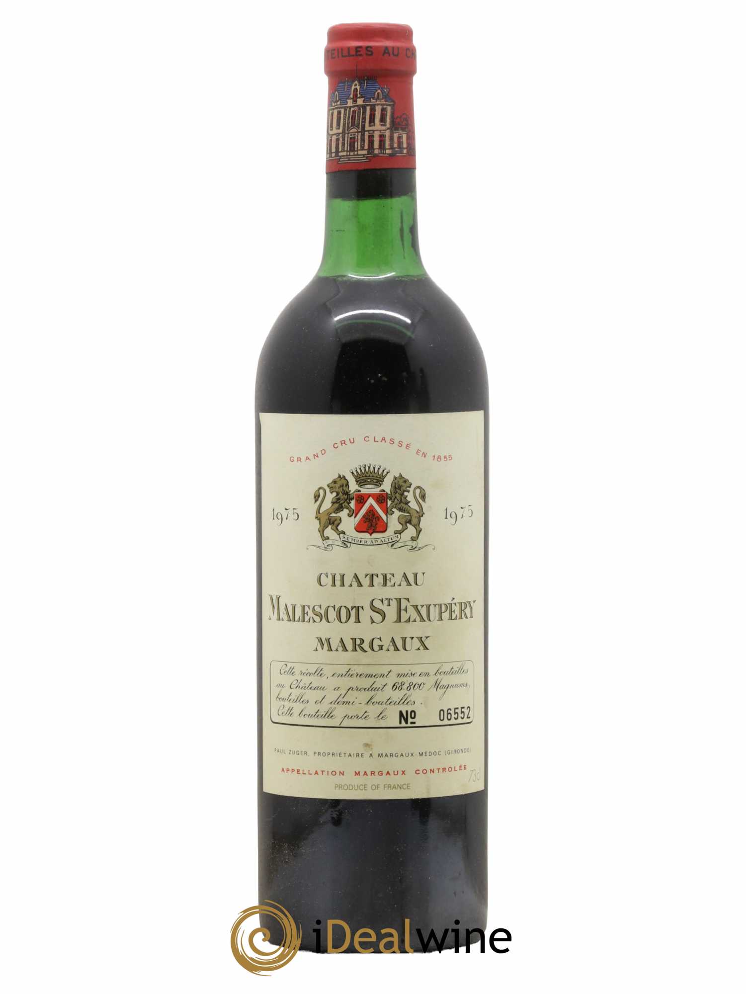 Château Malescot Saint-Exupéry 3ème Grand Cru Classé 1975 - Lot de 1 bouteille - 0