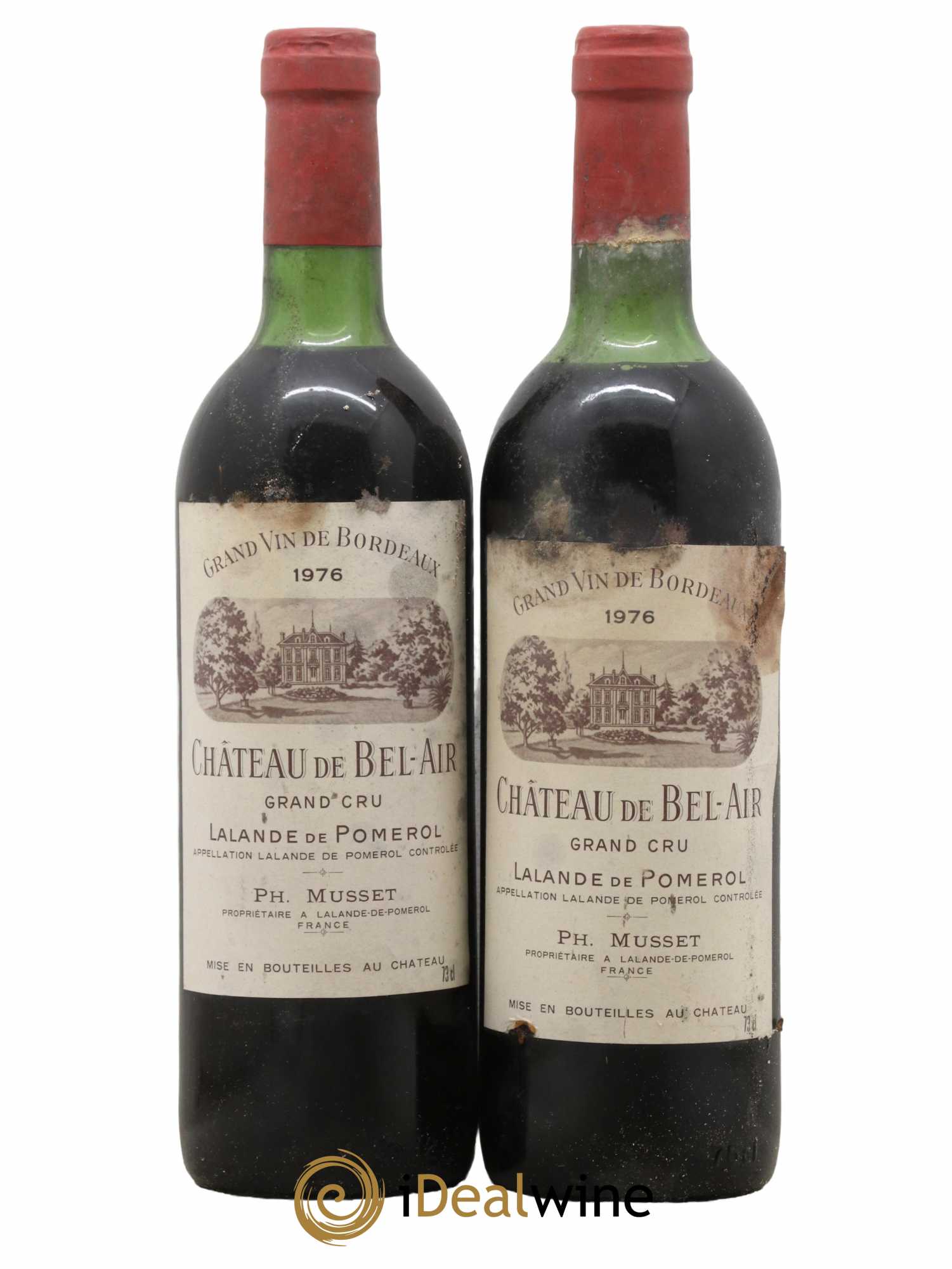 Château de Bel-Air 1976 - Lot of 2 bottles - 0