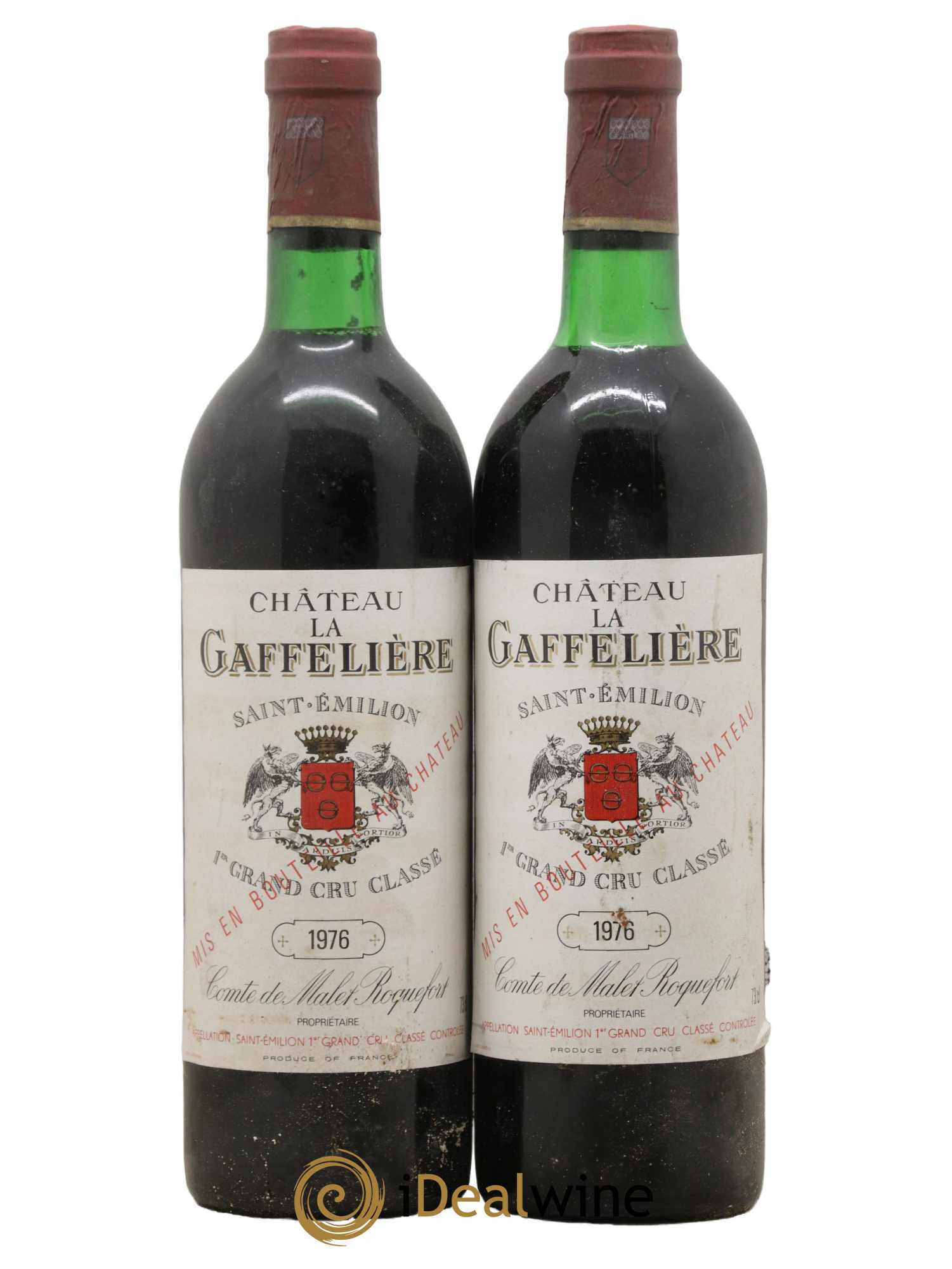 Château la Gaffelière 1er Grand Cru Classé B 1976 - Lot de 2 bouteilles - 0