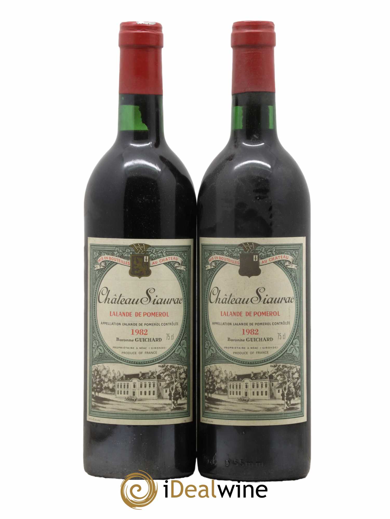 Château Siaurac 1982 - Lot de 2 bouteilles - 0
