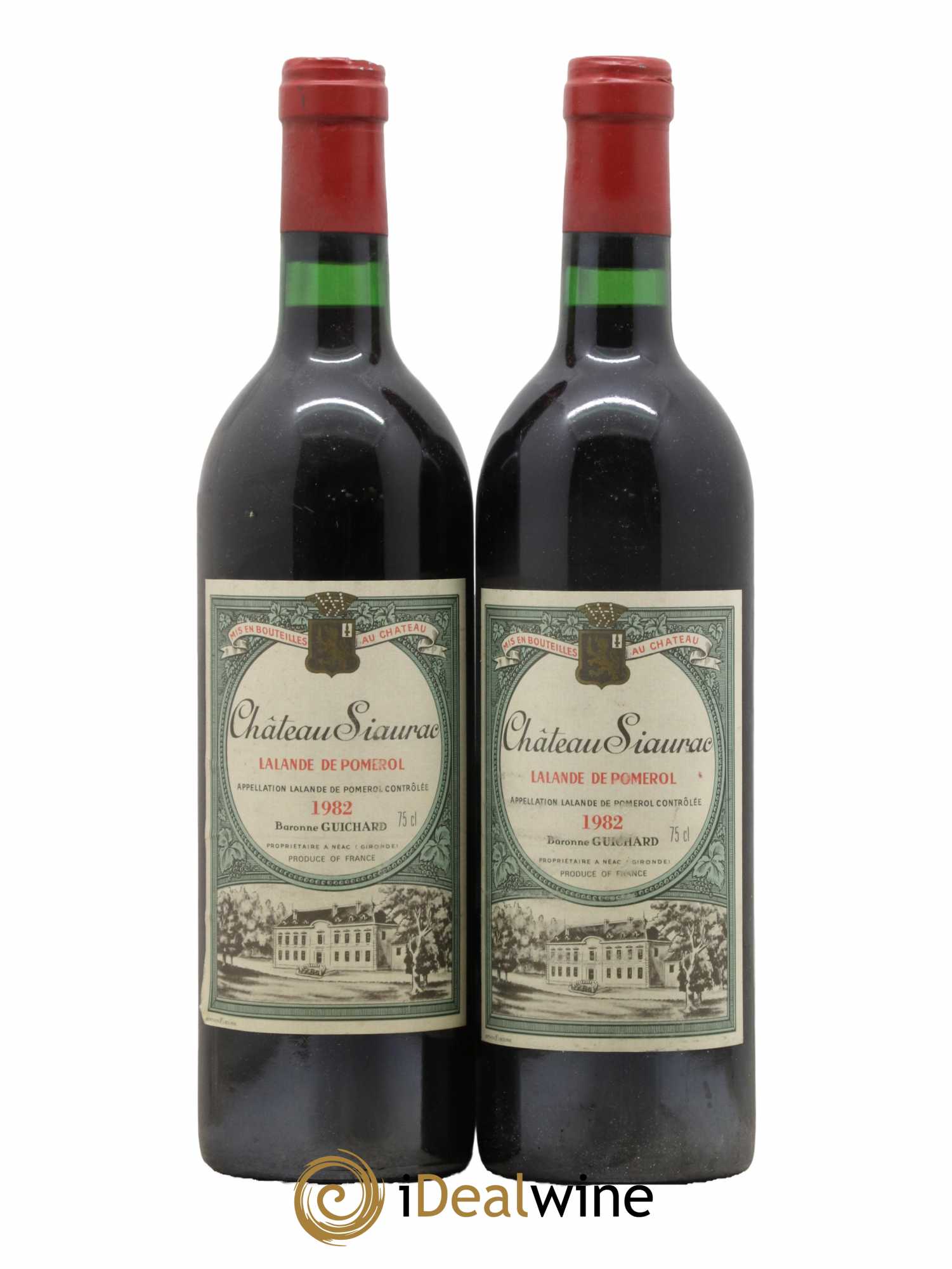 Château Siaurac 1982 - Lot de 2 bouteilles - 0