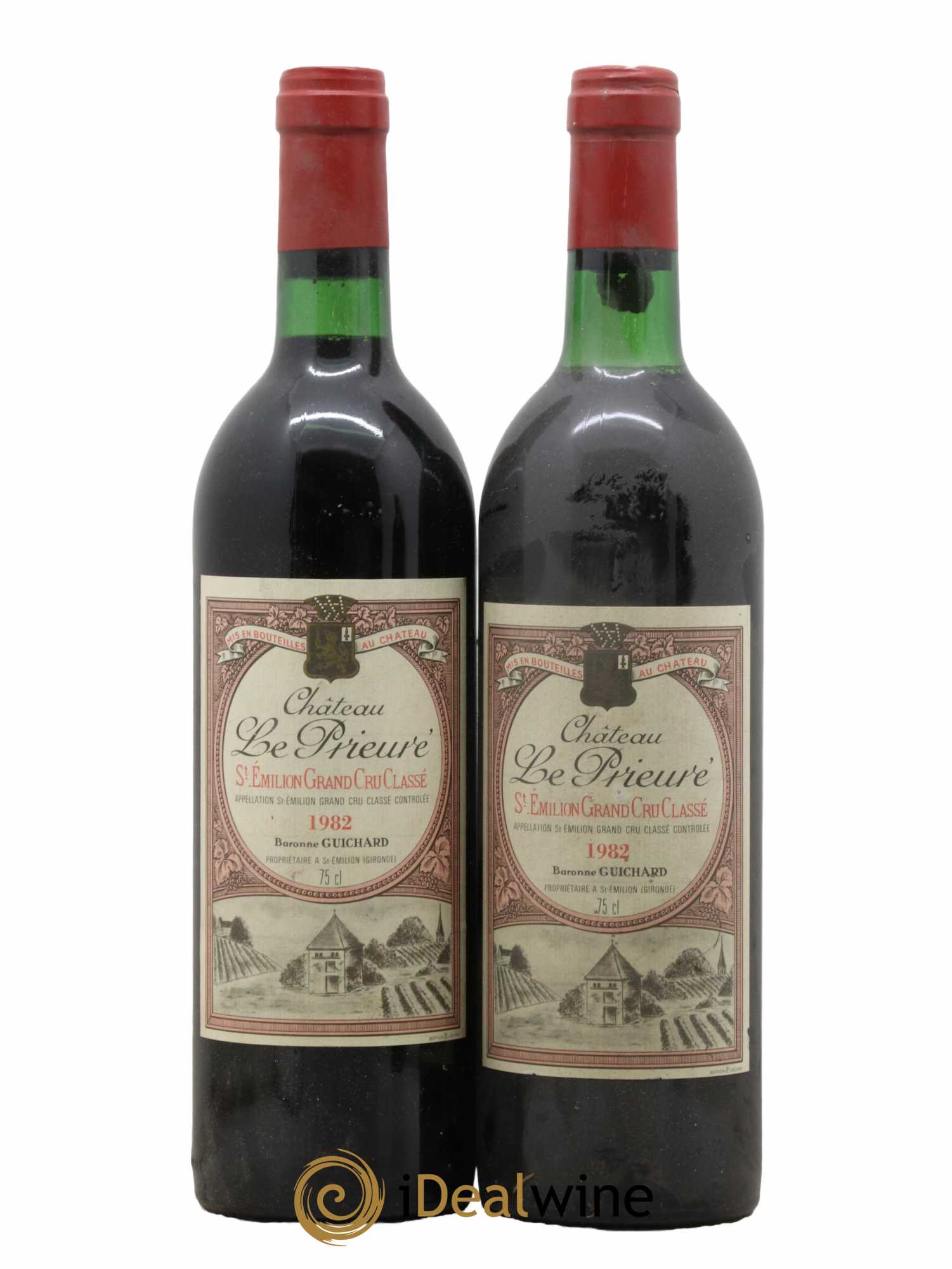 Château le Prieuré Grand Cru Classé 1982 - Lot de 2 bouteilles - 0