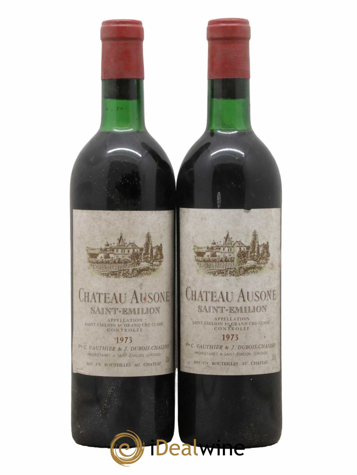 Château Ausone 1er Grand Cru Classé A 1973 - Lot de 2 bouteilles - 0