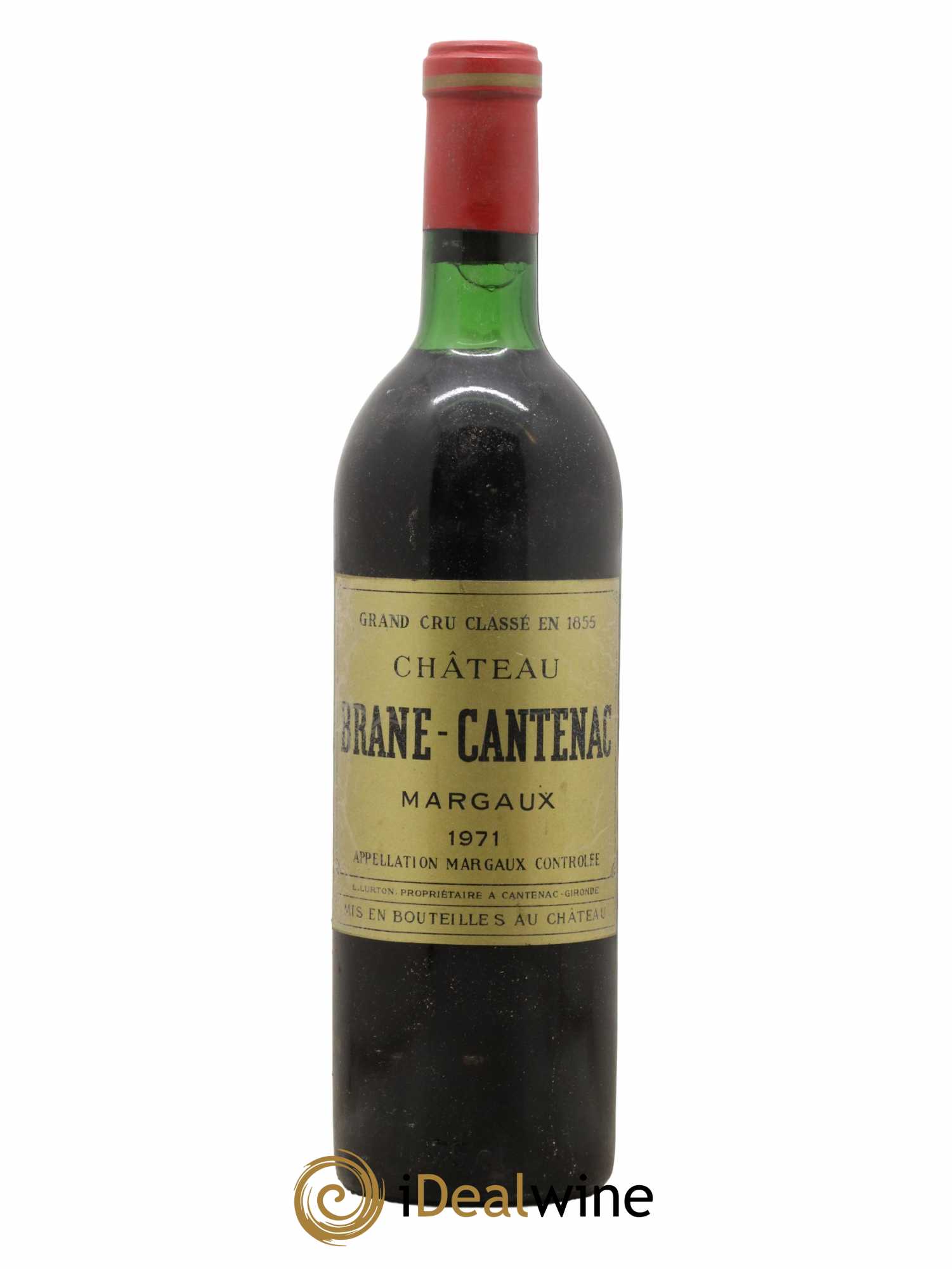 Château Brane Cantenac 2ème Grand Cru Classé 1971 - Lot de 1 bouteille - 0