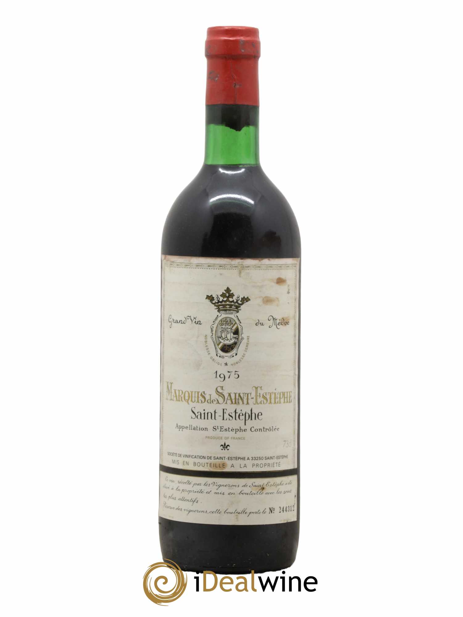 Marquis de Saint Estèphe 1975 - Lot de 1 bouteille - 0