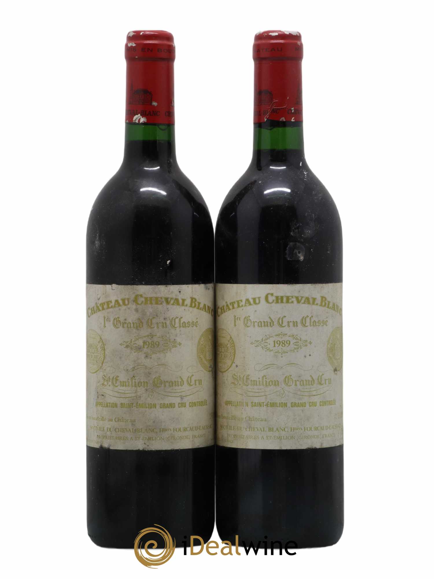 Château Cheval Blanc 1er Grand Cru Classé A 1989 - Lot de 2 bouteilles - 0
