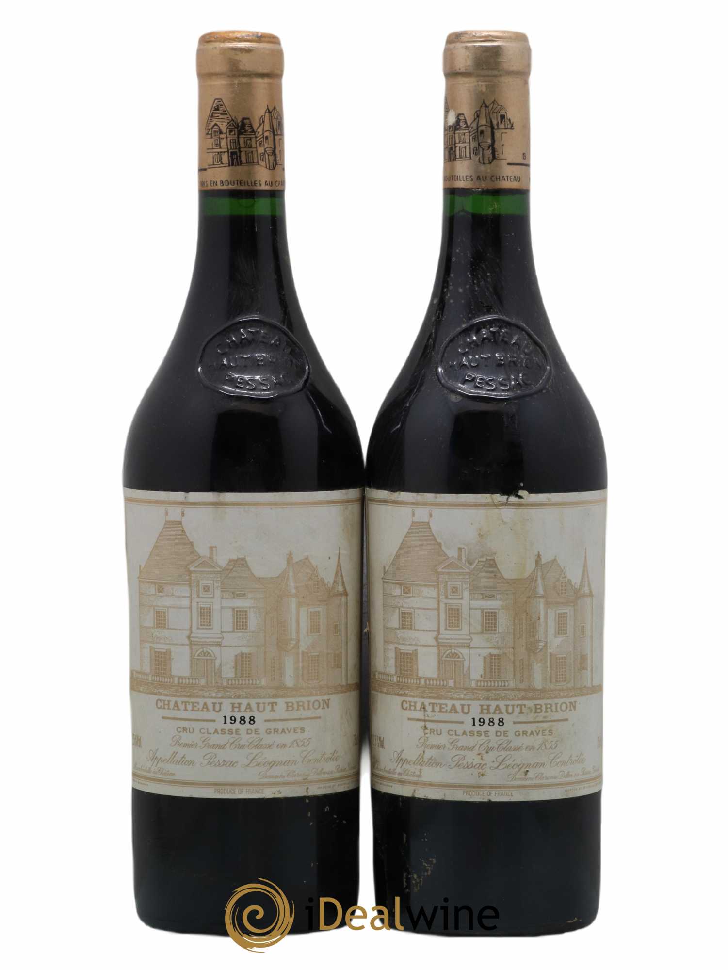 Château Haut Brion 1er Grand Cru Classé 1988 - Lot de 2 bouteilles - 0