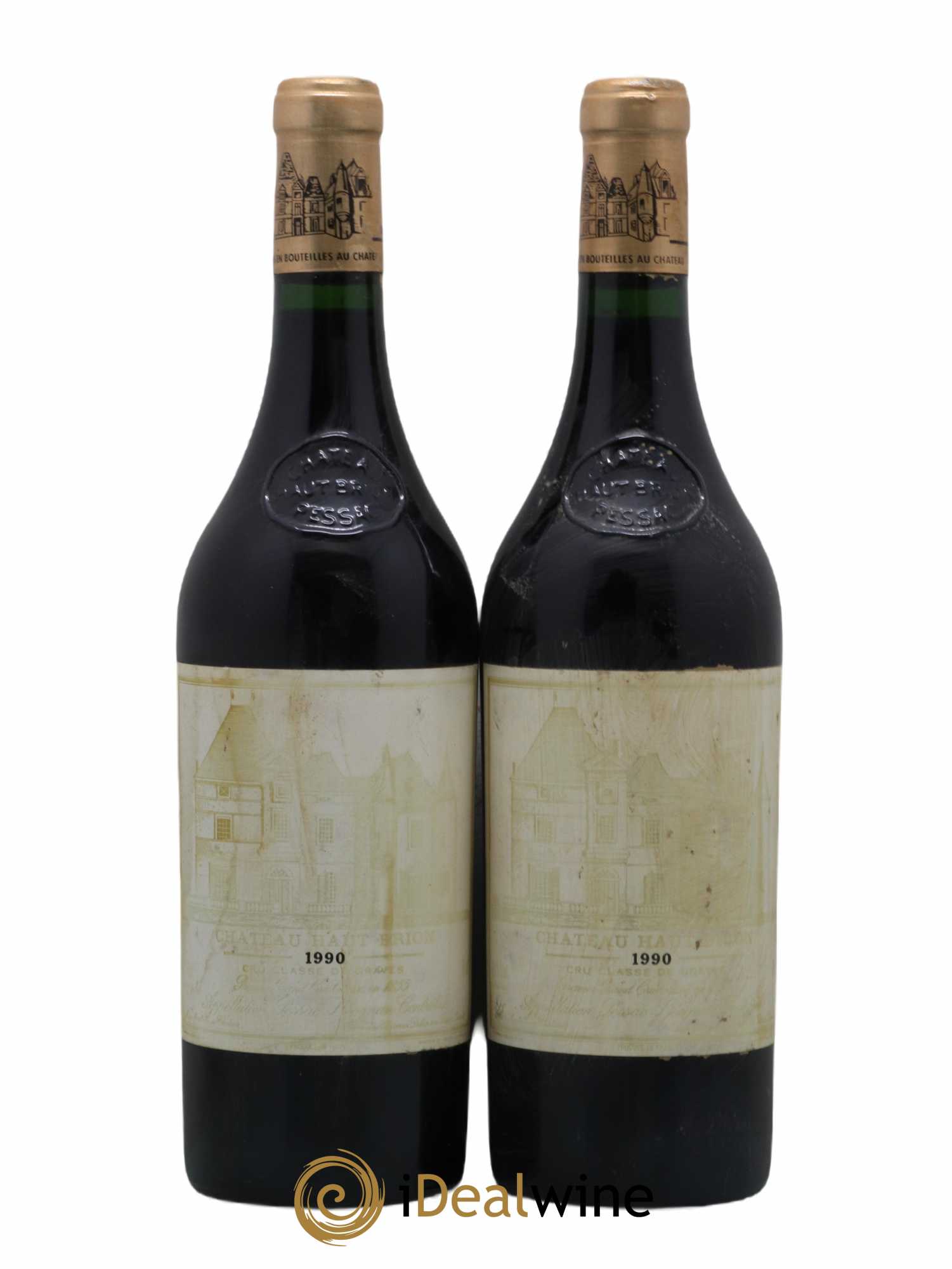 Château Haut Brion 1er Grand Cru Classé 1990 - Lot de 2 bouteilles - 0