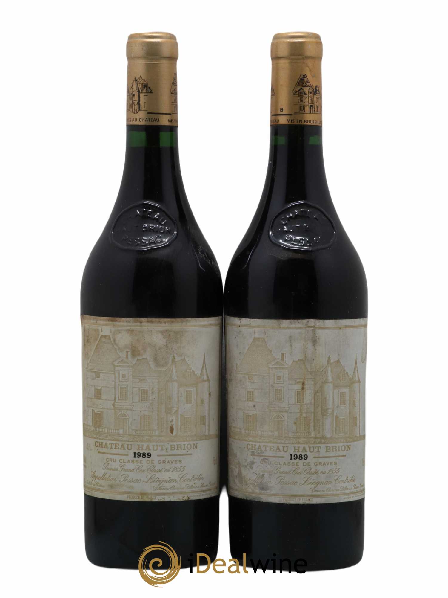 Château Haut Brion 1er Grand Cru Classé 1989 - Lot de 2 bouteilles - 0