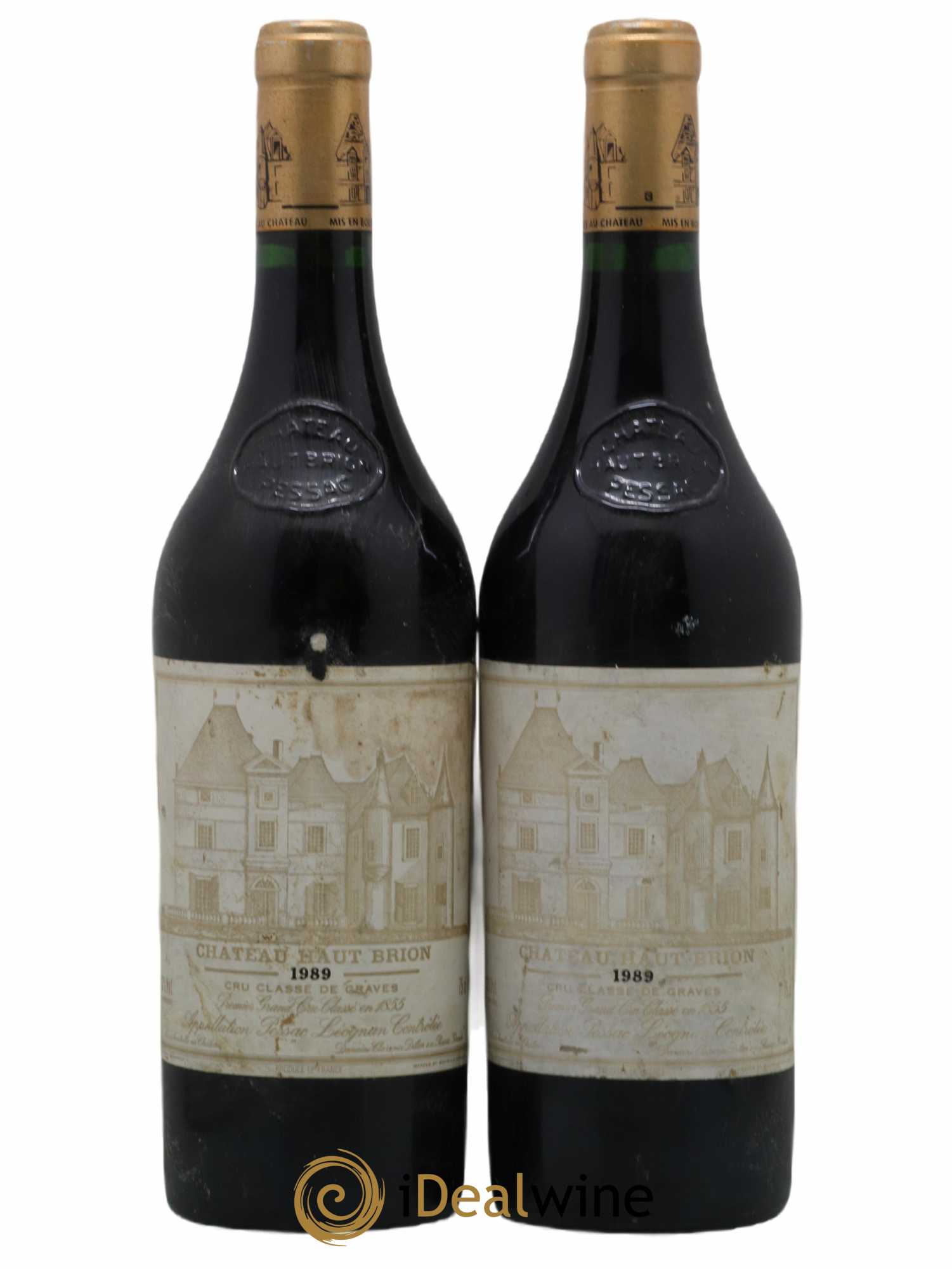 Château Haut Brion 1er Grand Cru Classé 1989 - Lot de 2 bouteilles - 0