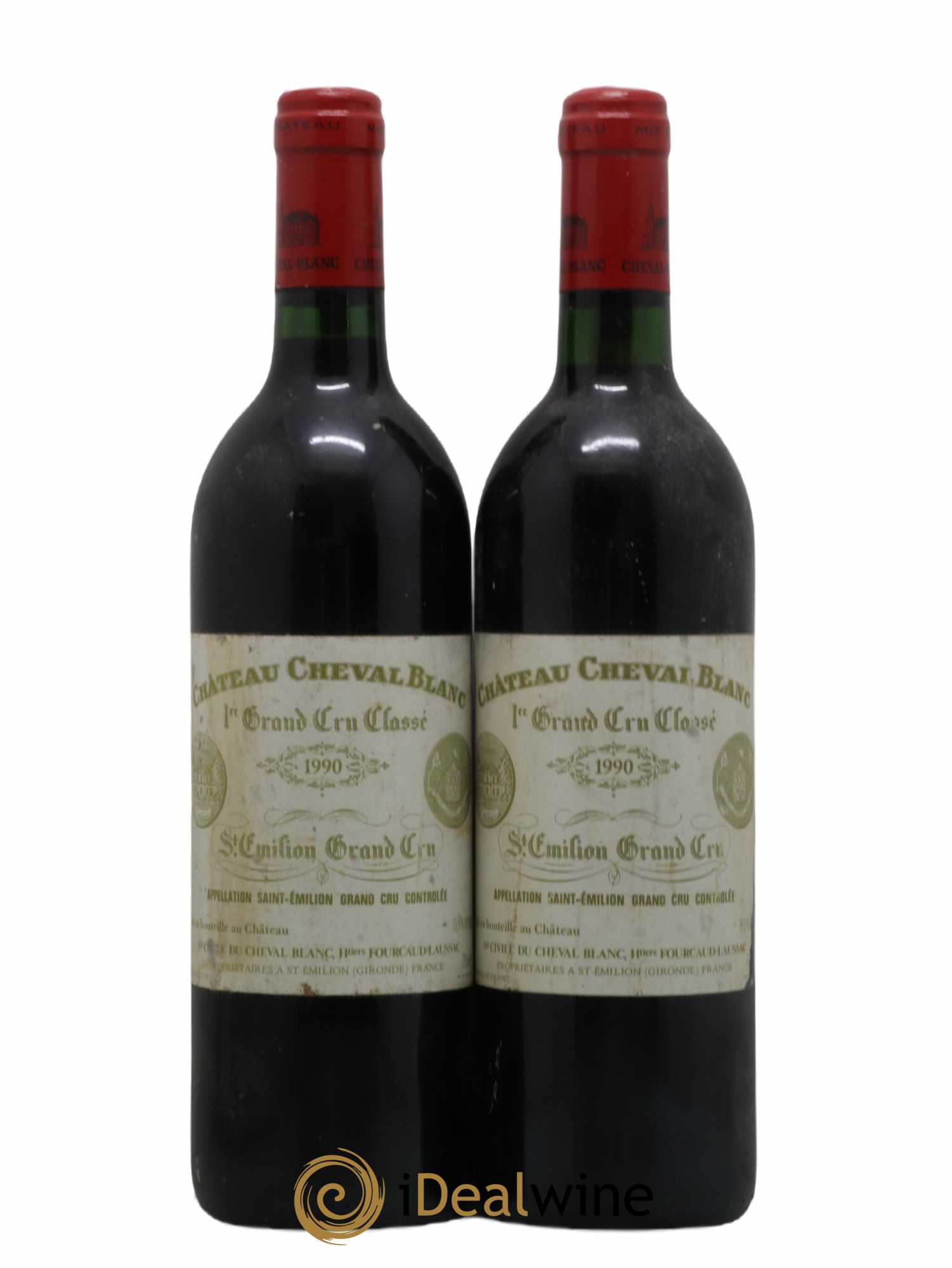 Château Cheval Blanc 1er Grand Cru Classé A 1990 - Lot de 2 bouteilles - 0