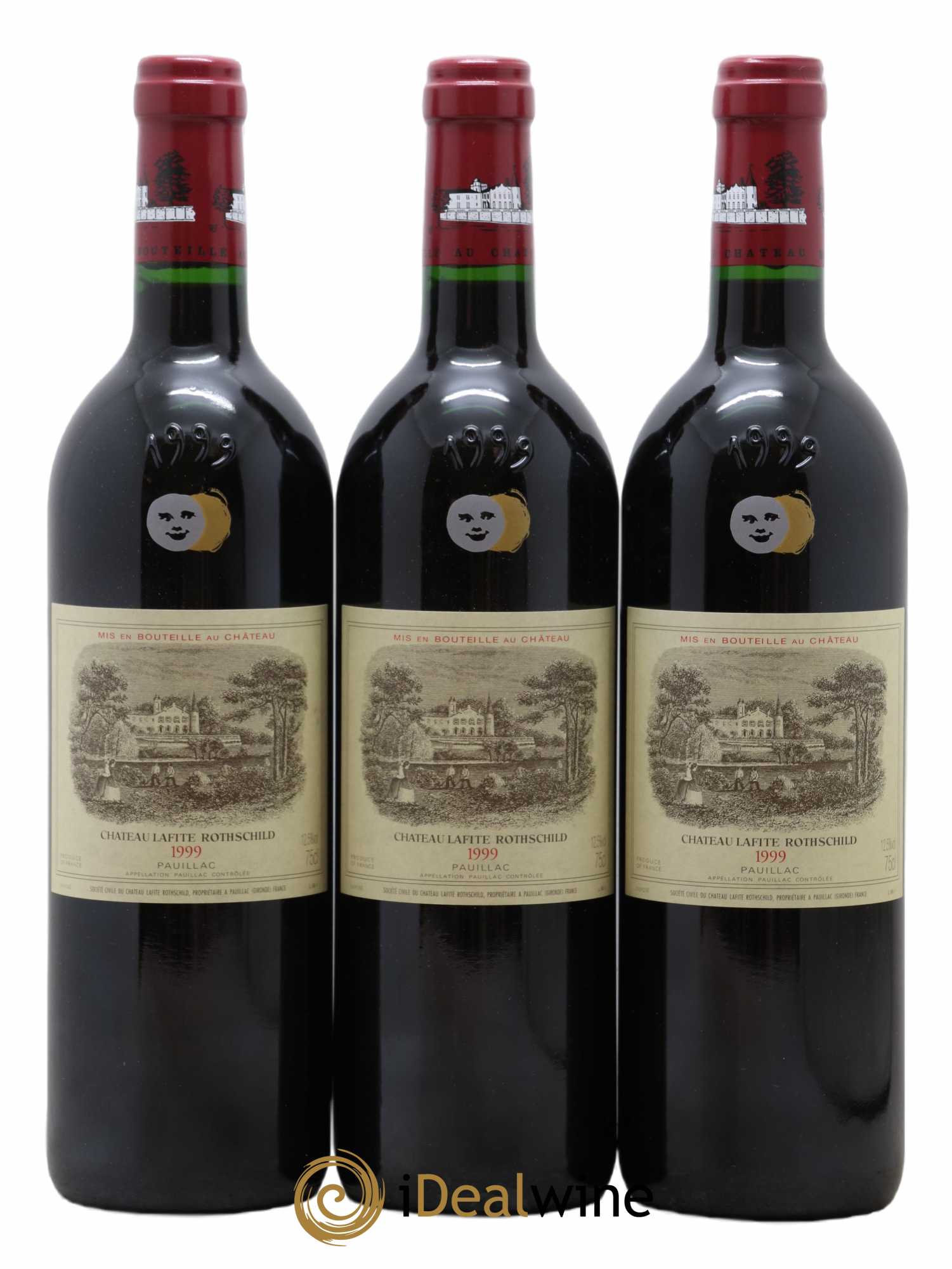 Château Lafite Rothschild 1er Grand Cru Classé 1999 - Lot de 3 bouteilles - 0
