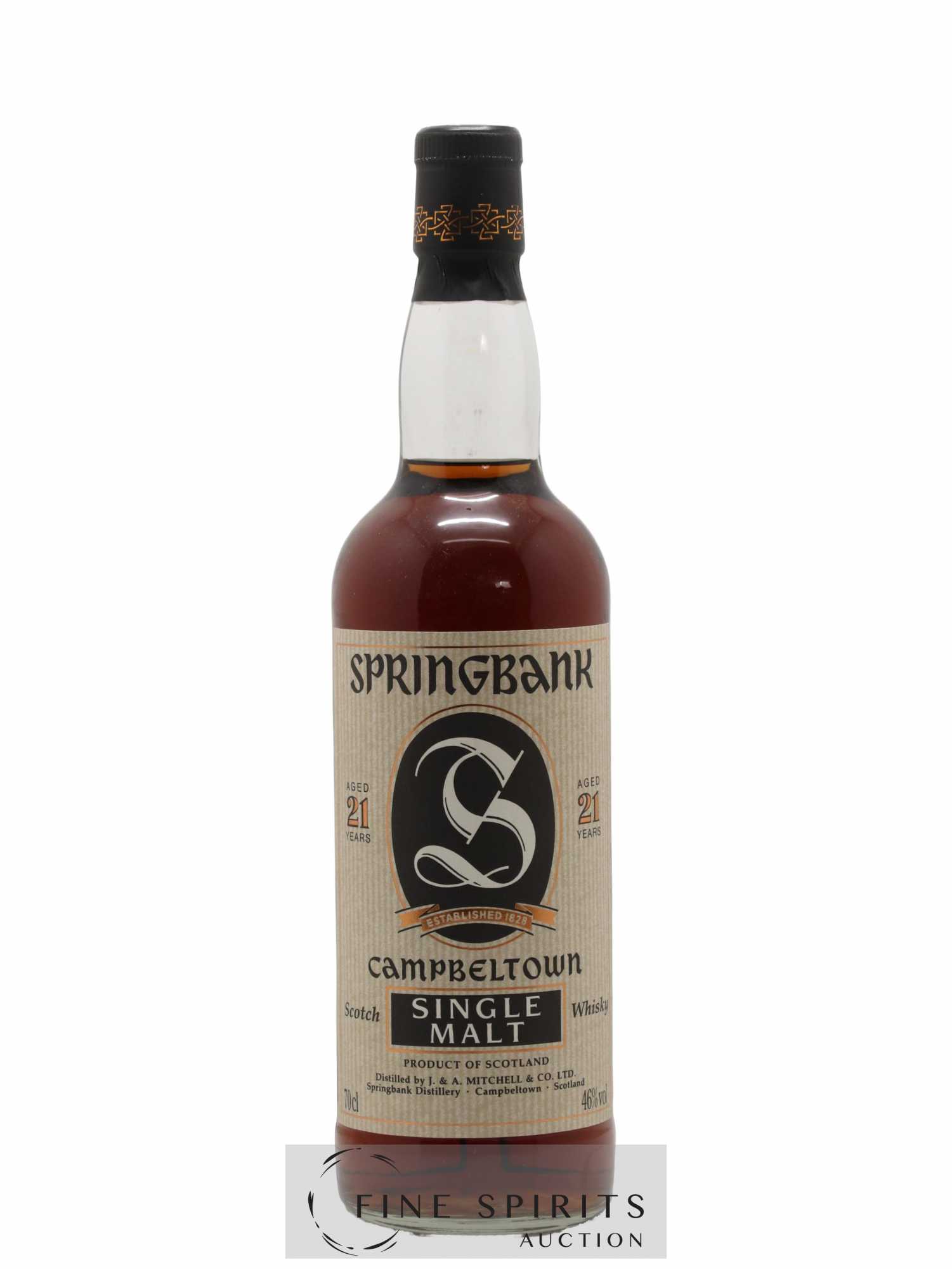 Springbank 21 years Of. Parchment Label - Lot de 1 bouteille - 1