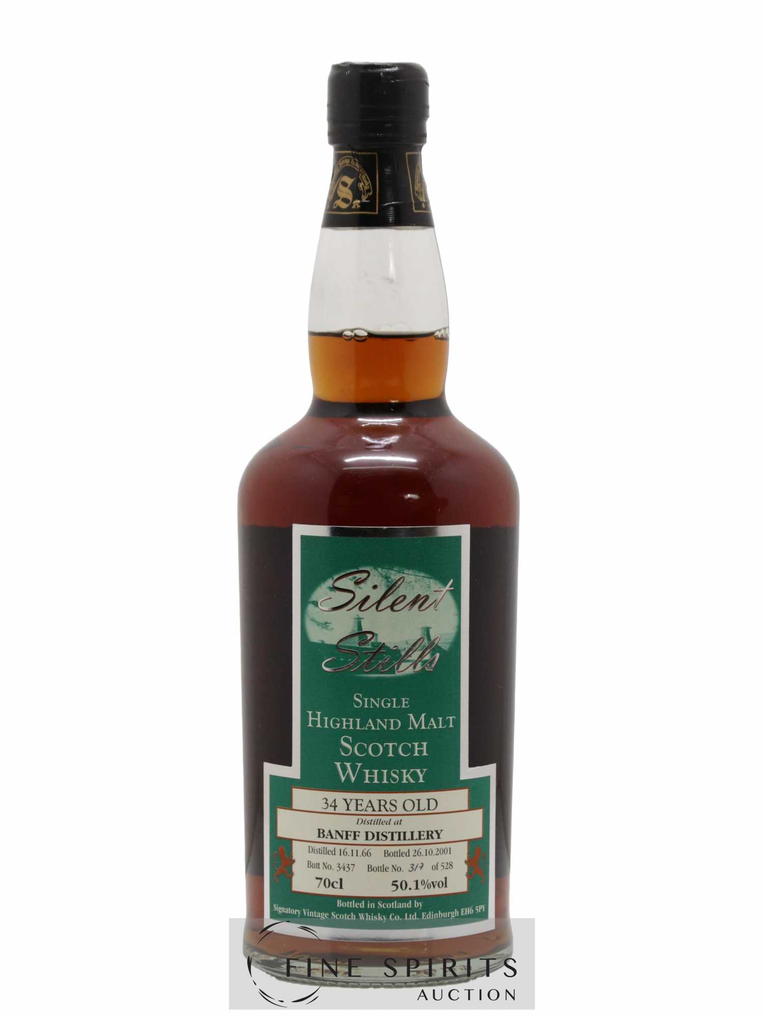 Banff 34 years 1966 Signatory Vintage Complete Set with Mignonette Butt n°3437 One of 528 - bottled 2 - Lot de 1 bouteille - 2