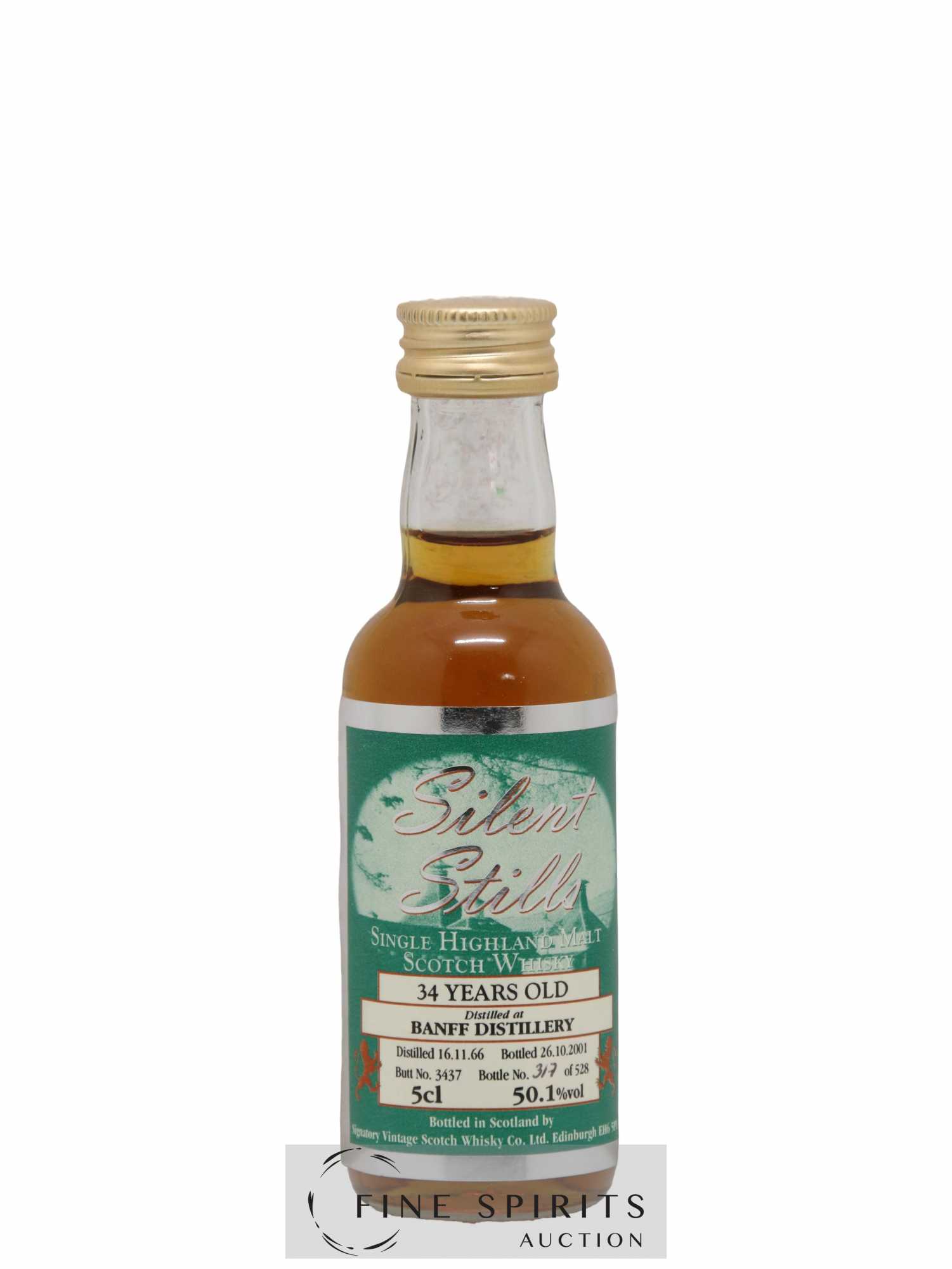 Banff 34 years 1966 Signatory Vintage Complete Set with Mignonette Butt n°3437 One of 528 - bottled 2 - Lot de 1 bouteille - 6