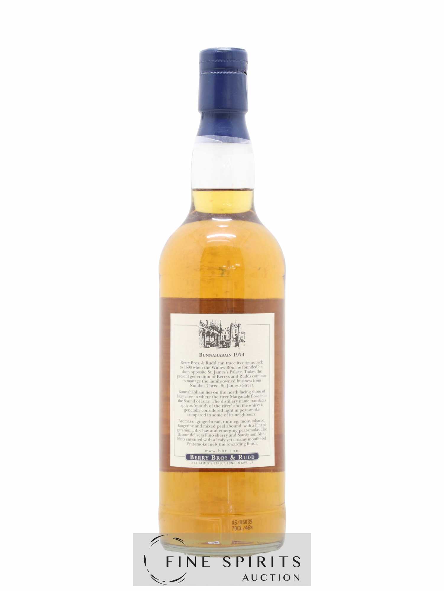 Bunnahabhain 1974 Berry Bros & Rudd Casks n°11534-6 - bottled 2005 Berry's Own Selection - Lot de 1 bouteille - 1