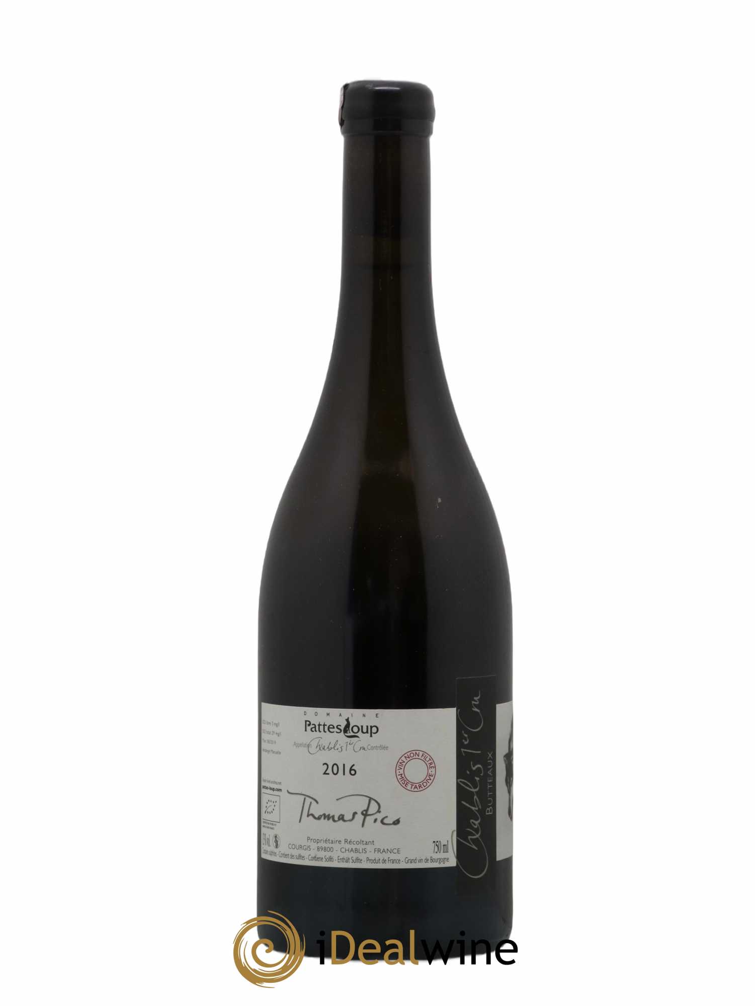 Chablis 1er Cru Butteaux Pattes Loup (Domaine) 2016 - Lot de 1 bouteille - 1