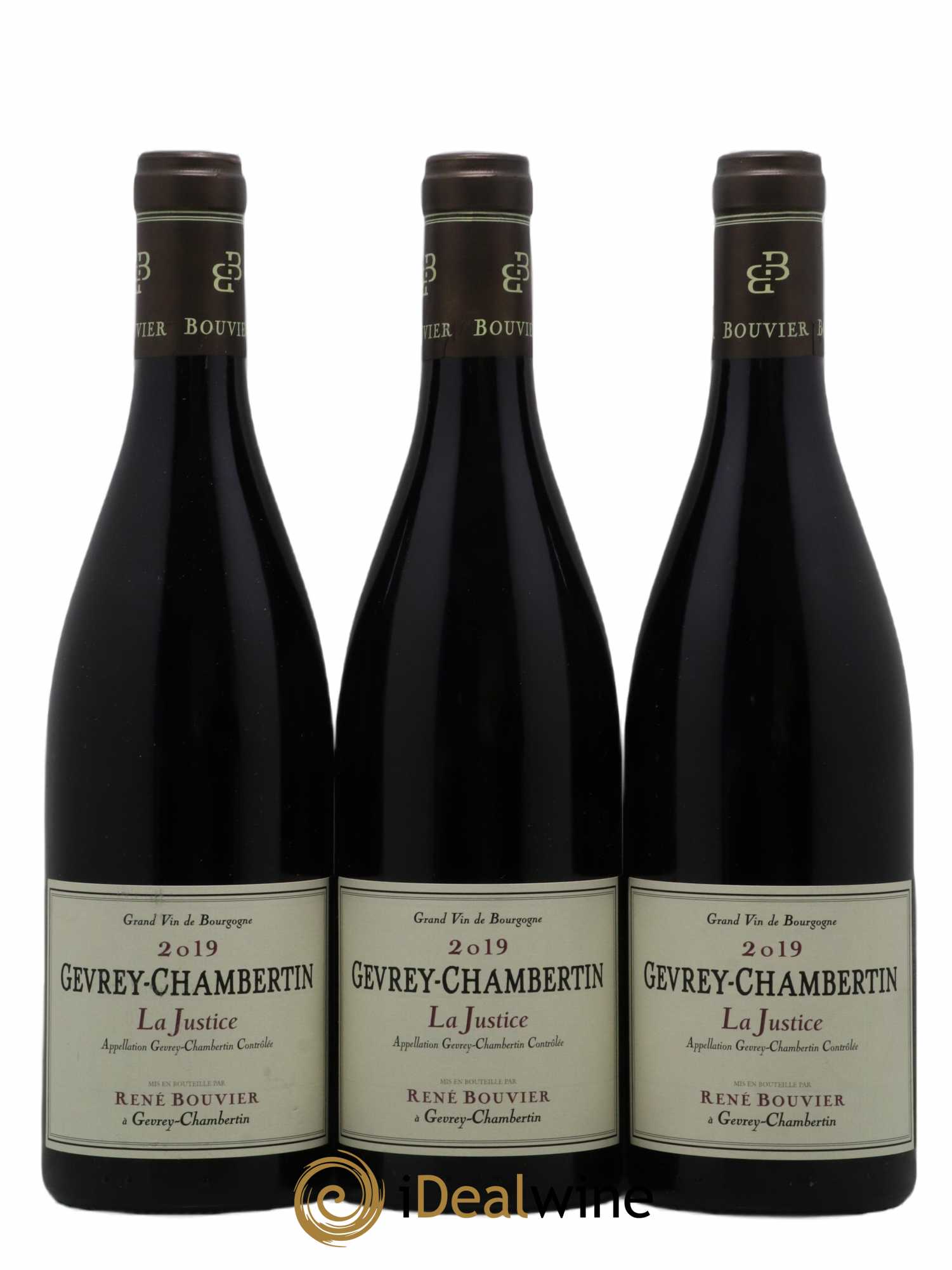 Gevrey-Chambertin La Justice René Bouvier (Domaine) 2019 - Lot de 3 bouteilles - 0
