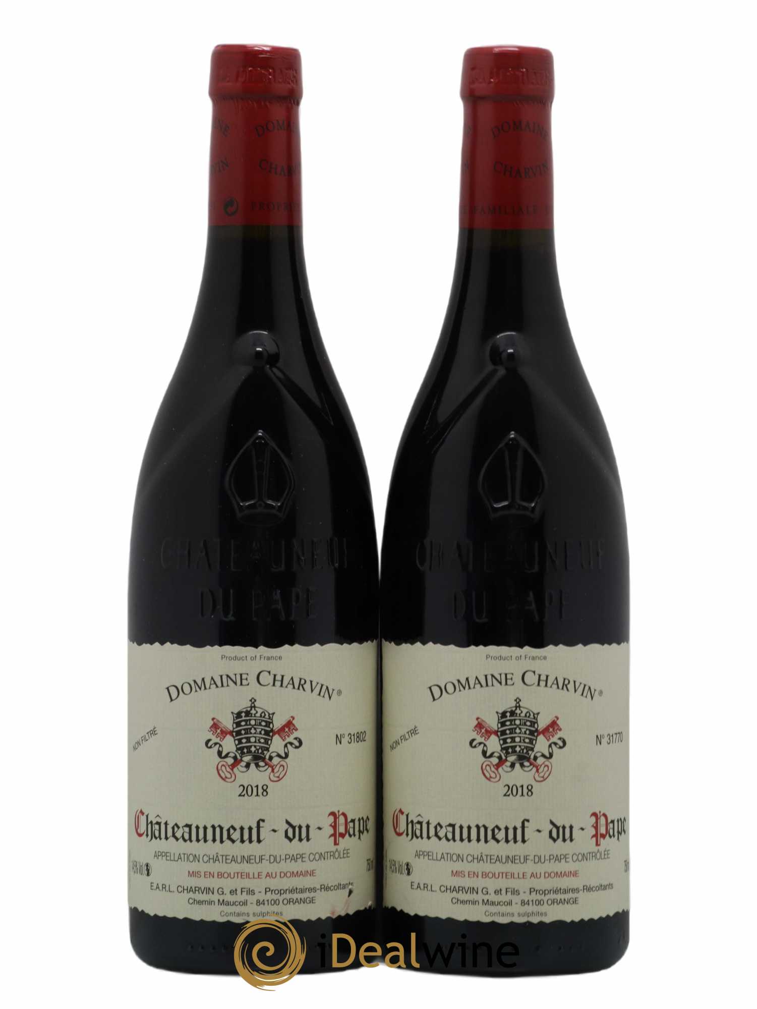 Châteauneuf-du-Pape Charvin (Domaine) 2018 - Lot de 2 bouteilles - 0