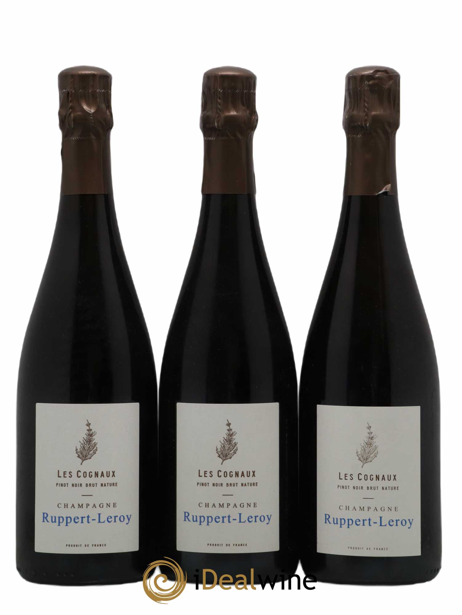 Les Cognaux Brut Nature Ruppert-Leroy 2018 - Lot de 3 bouteilles - 0