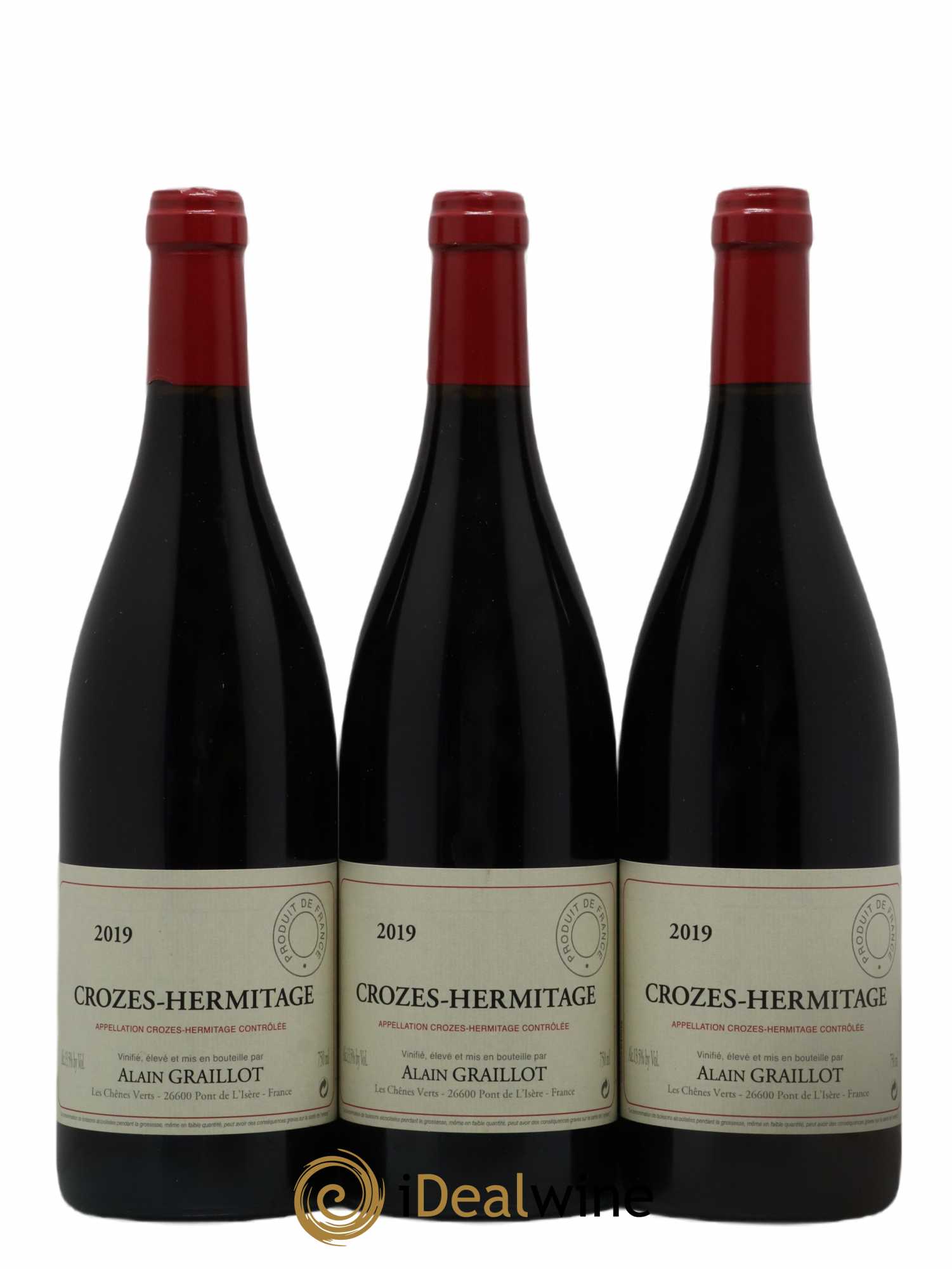 Crozes-Hermitage Domaine Graillot 2019 - Lot de 3 bouteilles - 0
