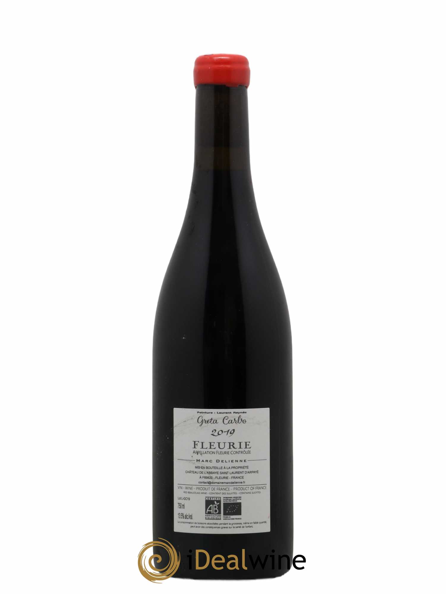 Fleurie Greta Carbo Marc Delienne 2019 - Lot de 1 bouteille - 1