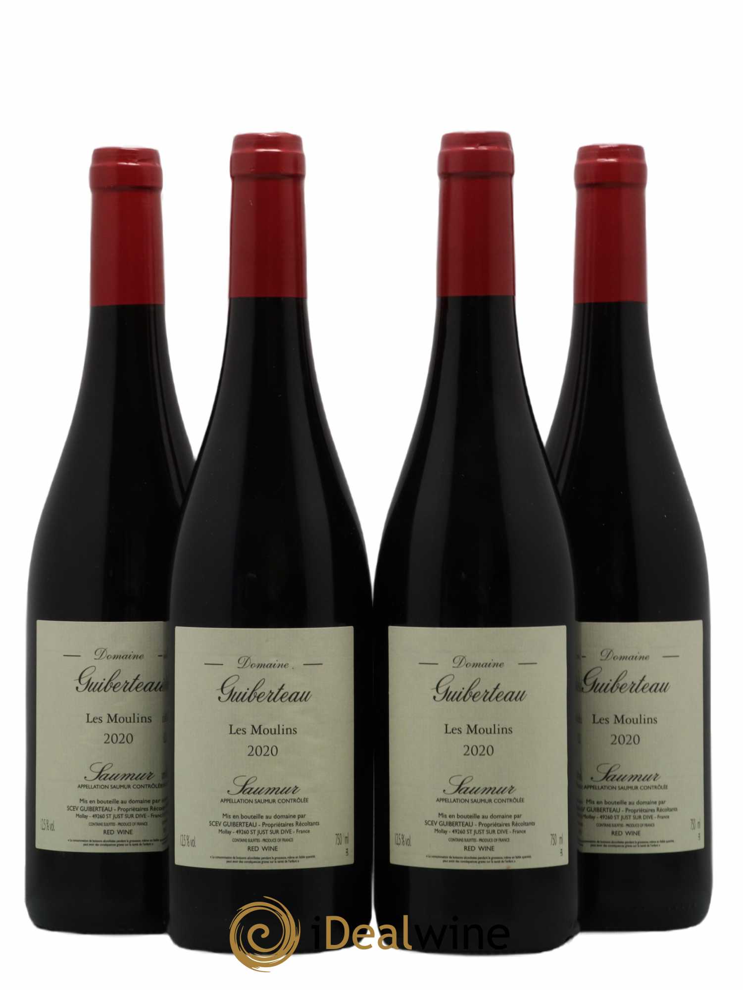 Saumur Les Moulins Guiberteau 2020 - Lot de 4 bouteilles - 0