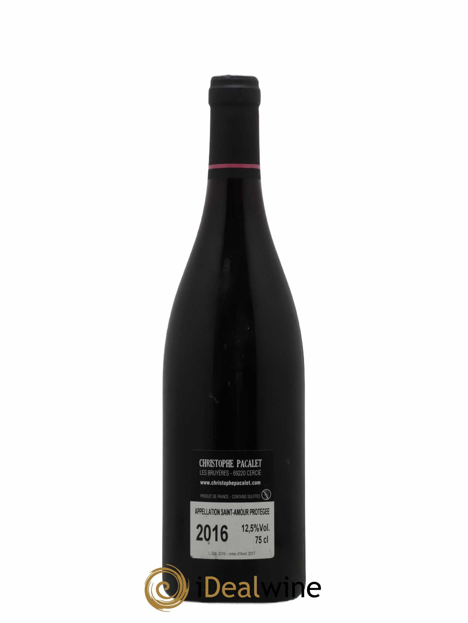 Saint-Amour Christophe Pacalet 2016 - Lot de 1 bouteille - 1