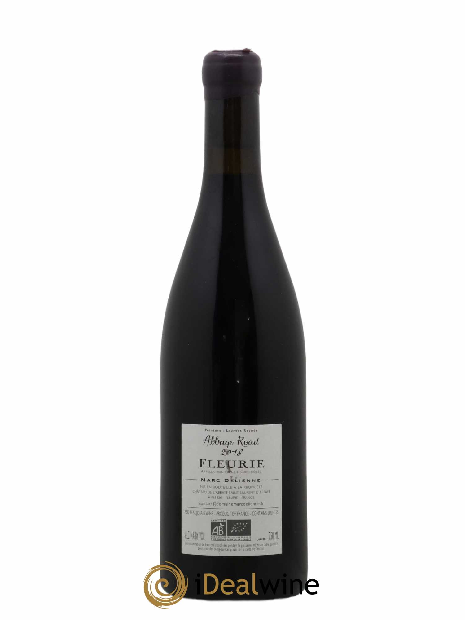 Fleurie Abbaye Road Marc Delienne 2018 - Lot de 1 bouteille - 1