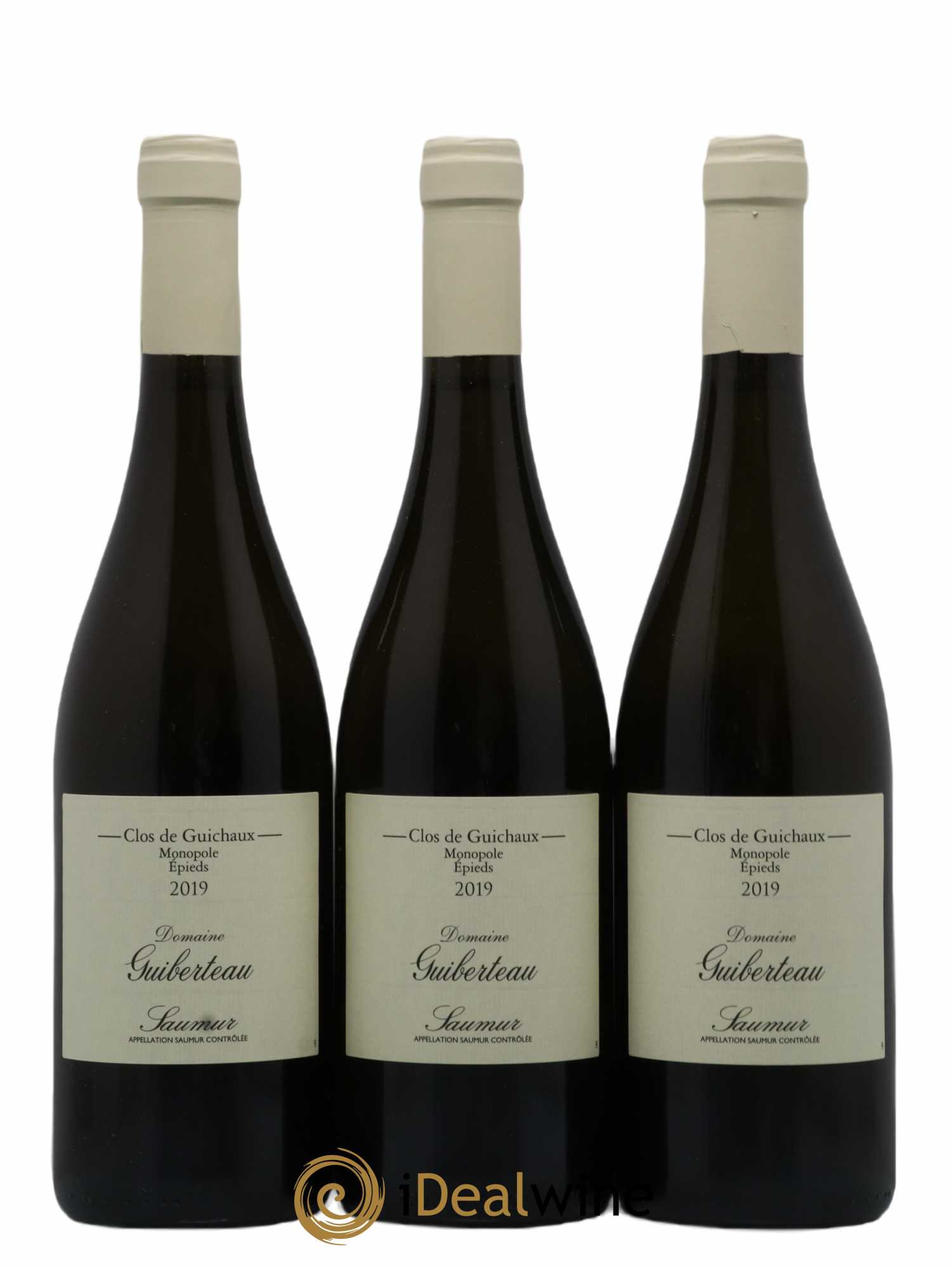 Saumur Clos de Guichaux Domaine Guiberteau 2019 - Lot de 3 bouteilles - 0