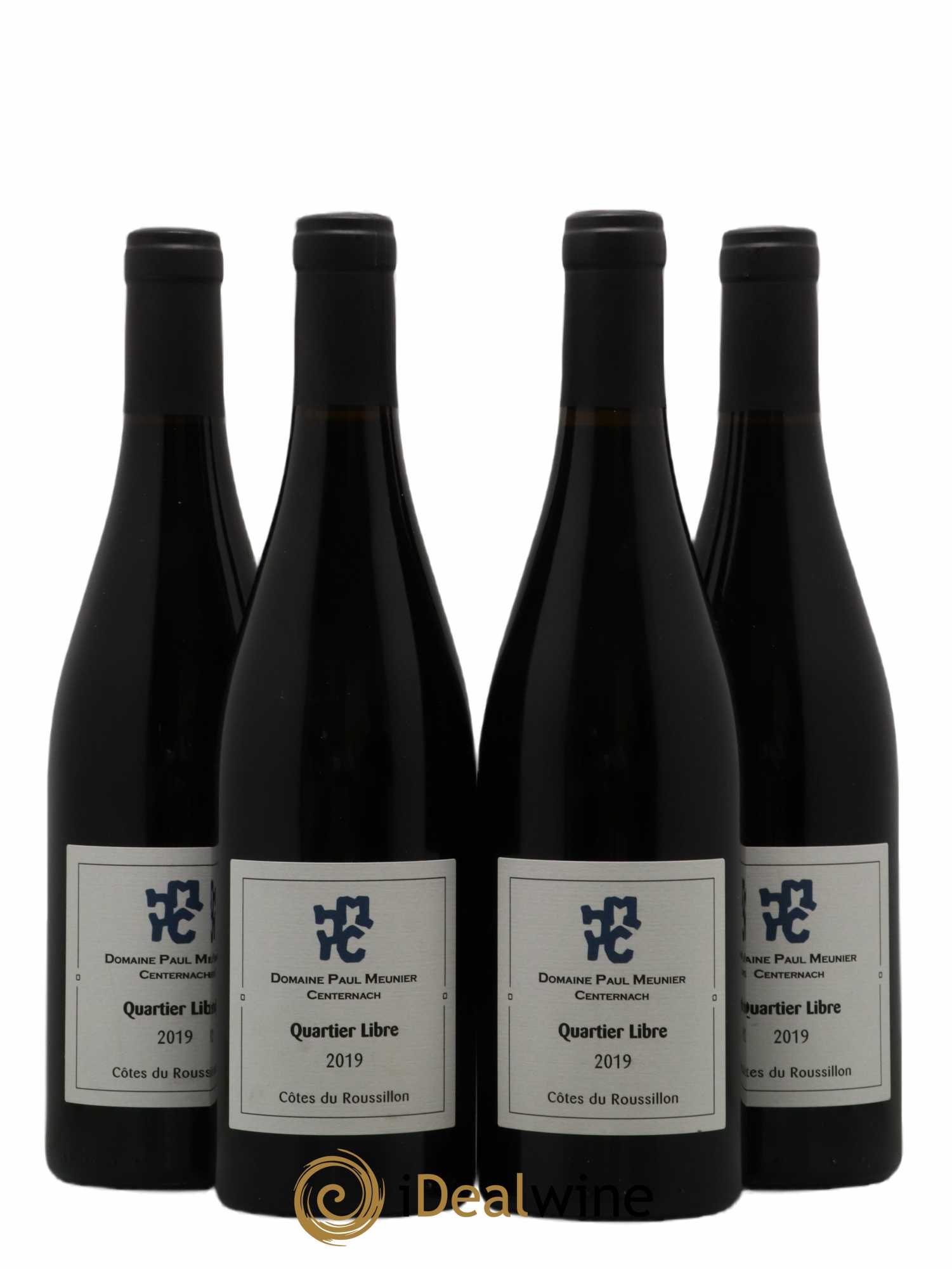 Côtes du Roussillon Paul Meunier Quartier Libre 2019 - Lot de 4 bouteilles - 0