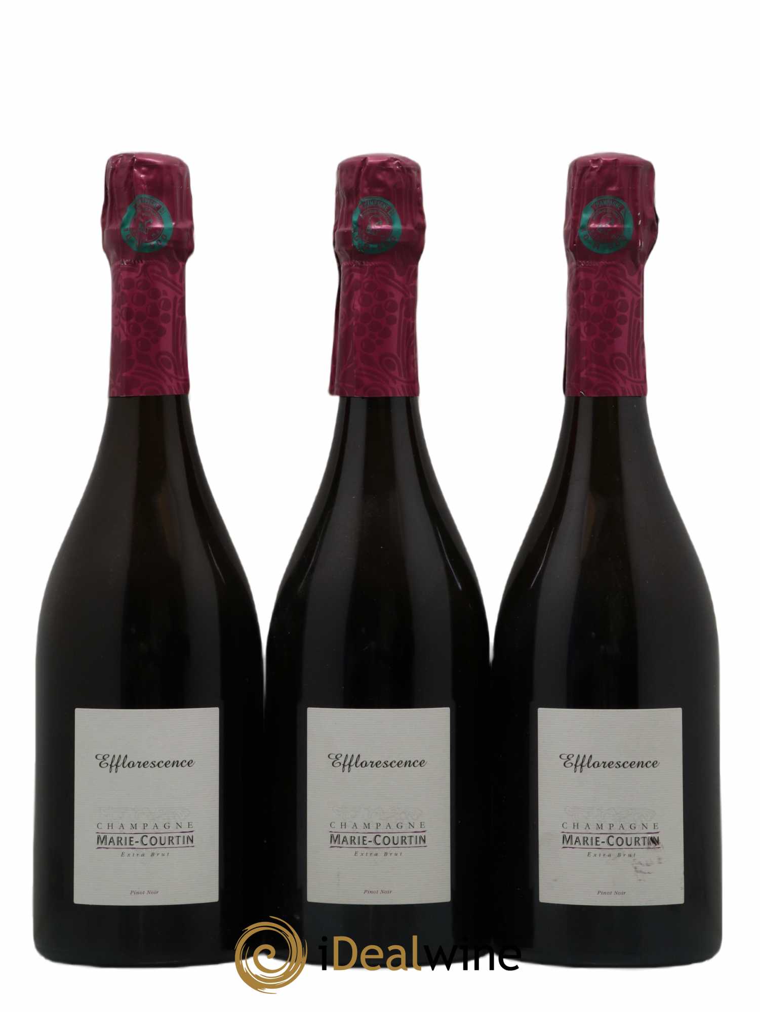 Champagne Marie Courtin Efflorescence Extra brut 2014 - Lot de 3 bouteilles - 0