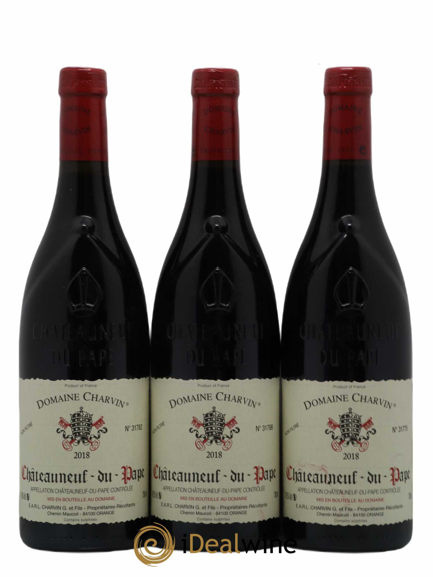 Châteauneuf-du-Pape Charvin (Domaine) 2018 - Lot de 3 bouteilles - 0