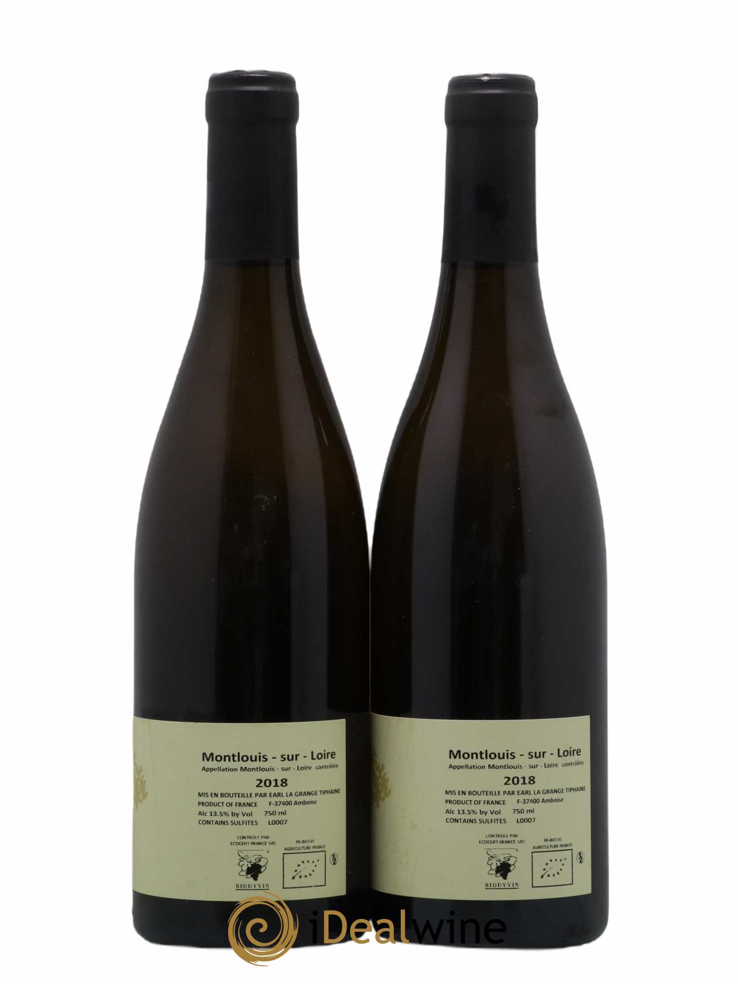 Montlouis-sur-Loire Buisson Viau La Grange Tiphaine 2018 - Lot de 2 bouteilles - 1