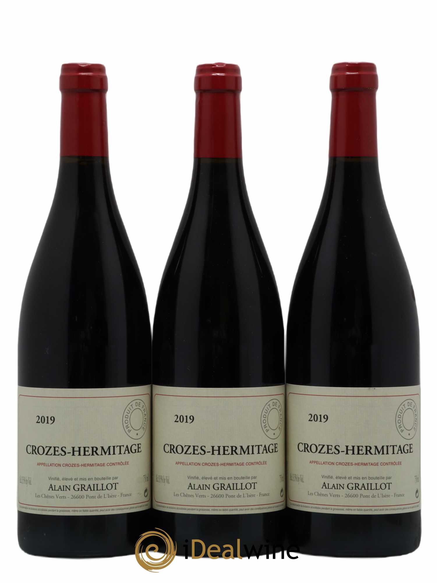 Crozes-Hermitage Domaine Graillot 2019 - Lot de 3 bouteilles - 0