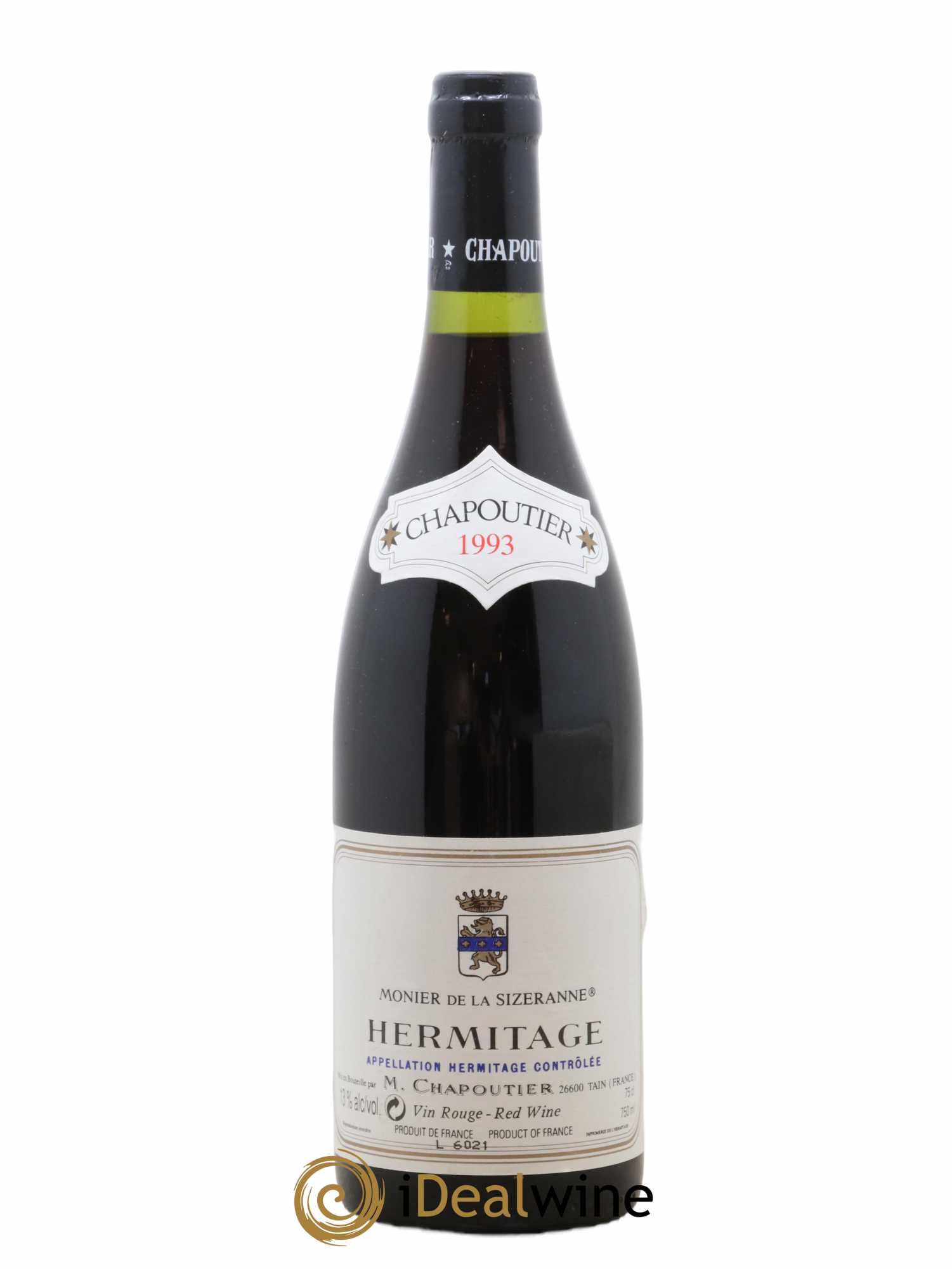 Hermitage Monier de La Sizeranne Chapoutier 1993 - Lot de 1 bouteille - 0