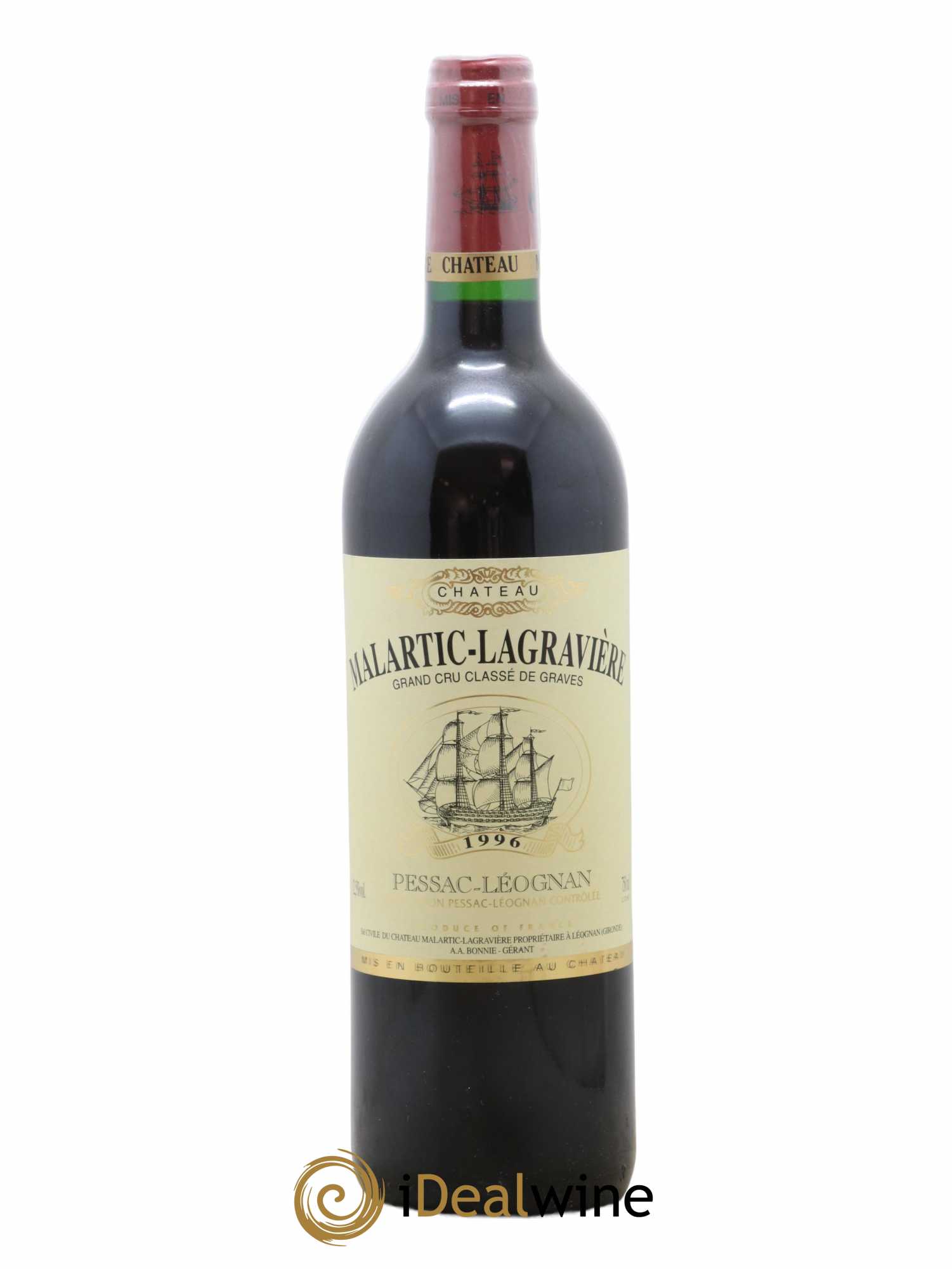 Château Malartic-Lagravière Cru Classé de Graves 1996 - Lot de 1 bouteille - 0