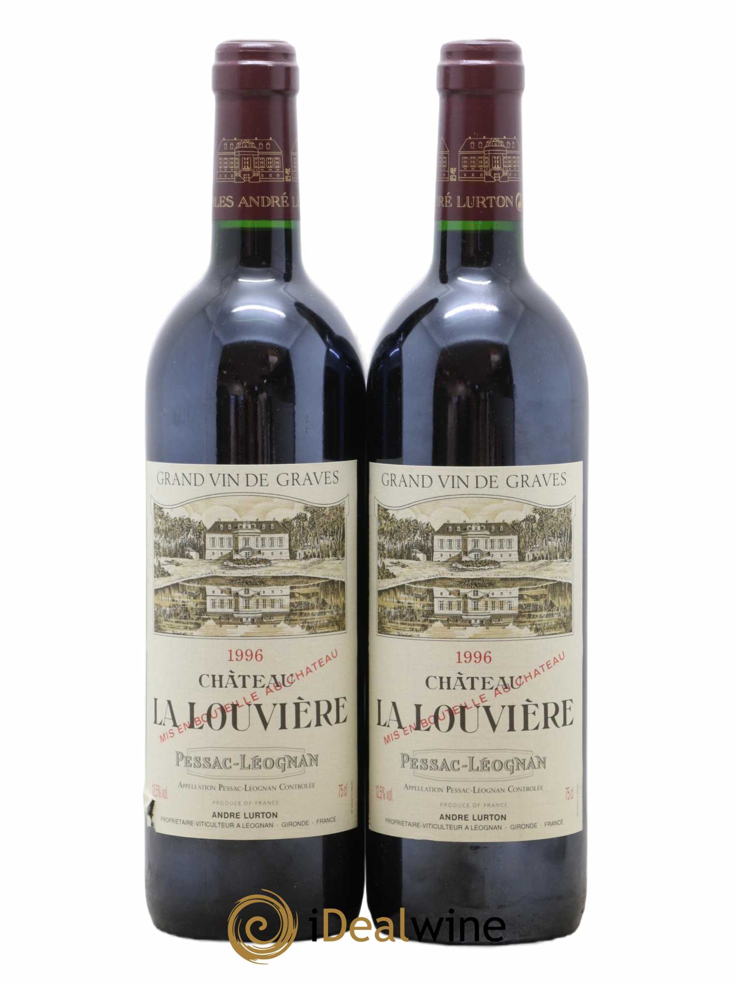 Château la Louvière 1996 - Lot de 2 bouteilles - 0