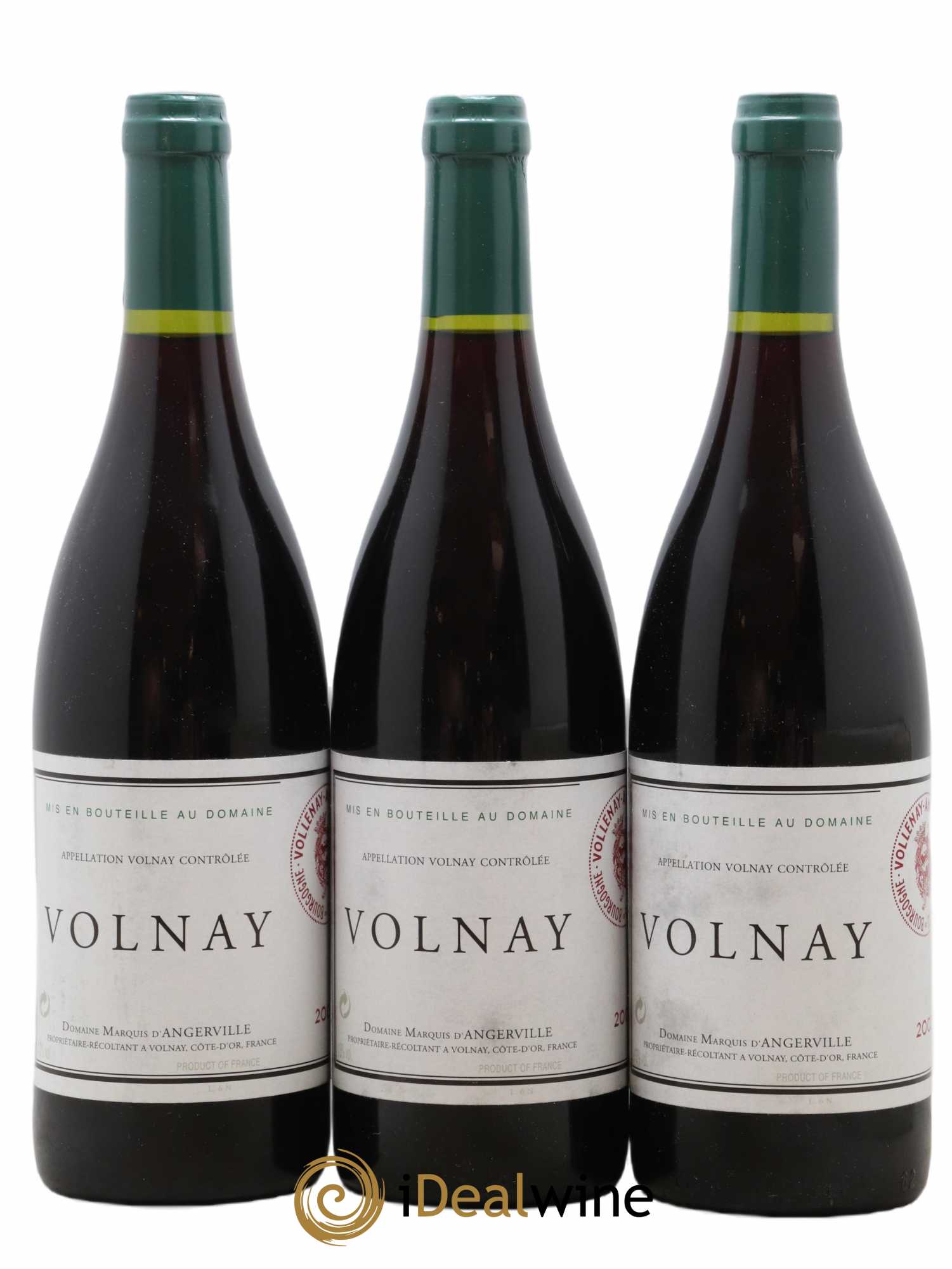 Volnay Marquis d'Angerville (Domaine) 2002 - Lot de 3 bouteilles - 0
