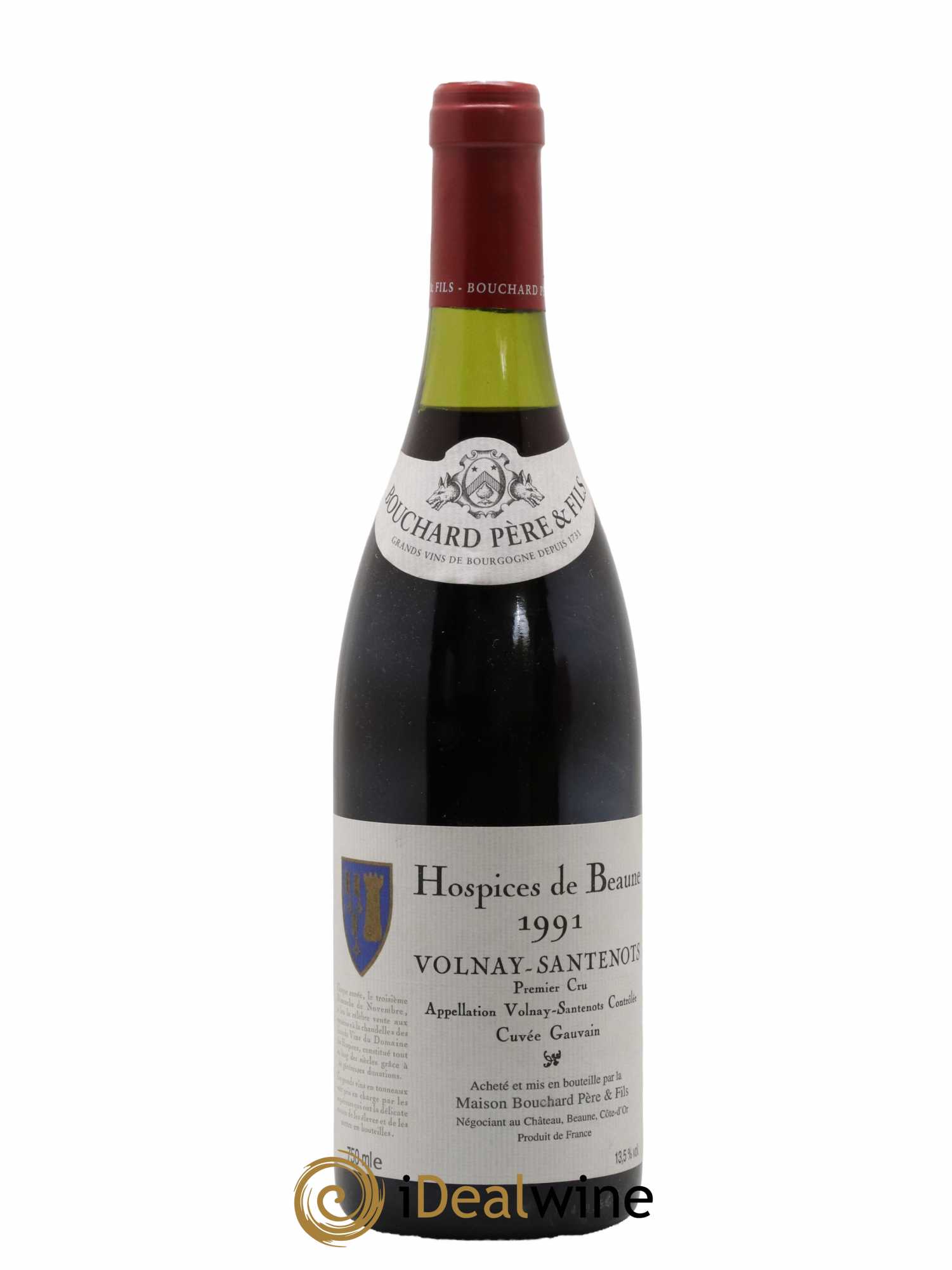 Volnay 1er Cru Santenots Cuvée Gauvain Hospices De Beaune Bouchard Père & Fils 1991 - Lot of 1 bottle - 0