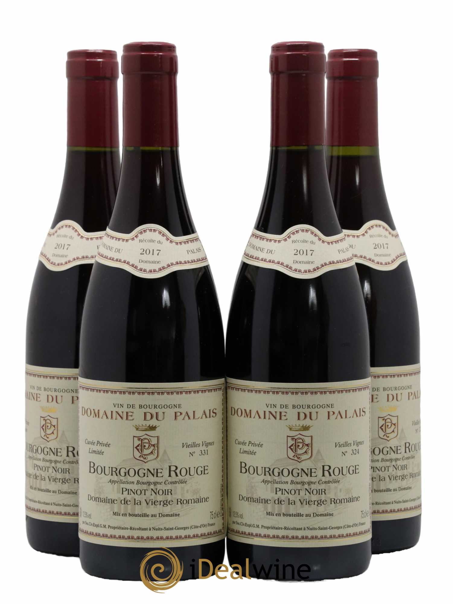 Bourgogne Pinot Noir Vieilles Vignes Domaine du Palais 2017 - Lot de 4 bouteilles - 0
