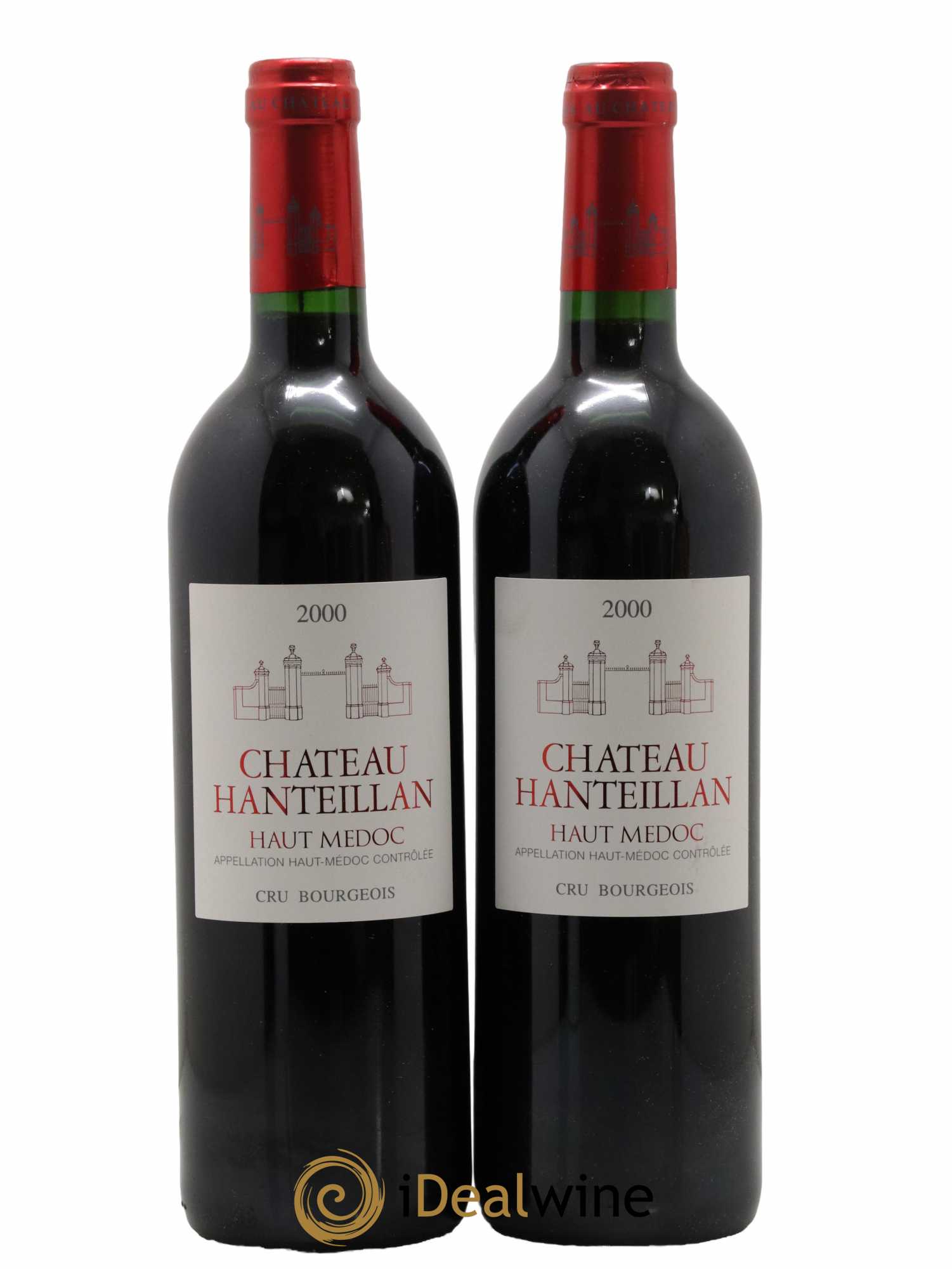 Château Hanteillan Cru Bourgeois 2000 - Lot de 2 bouteilles - 0