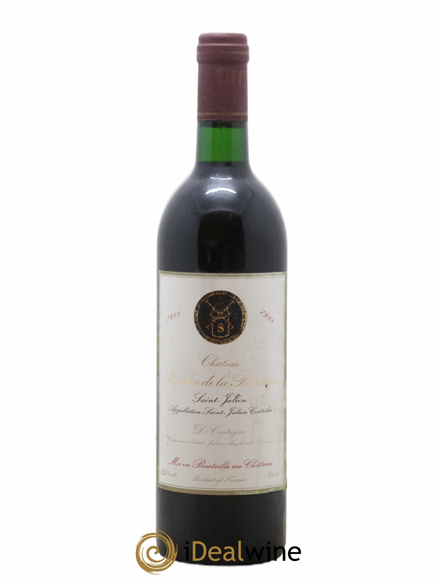 Saint-Julien Château Moulin De La Bridane 1988 - Lot de 1 bouteille - 0