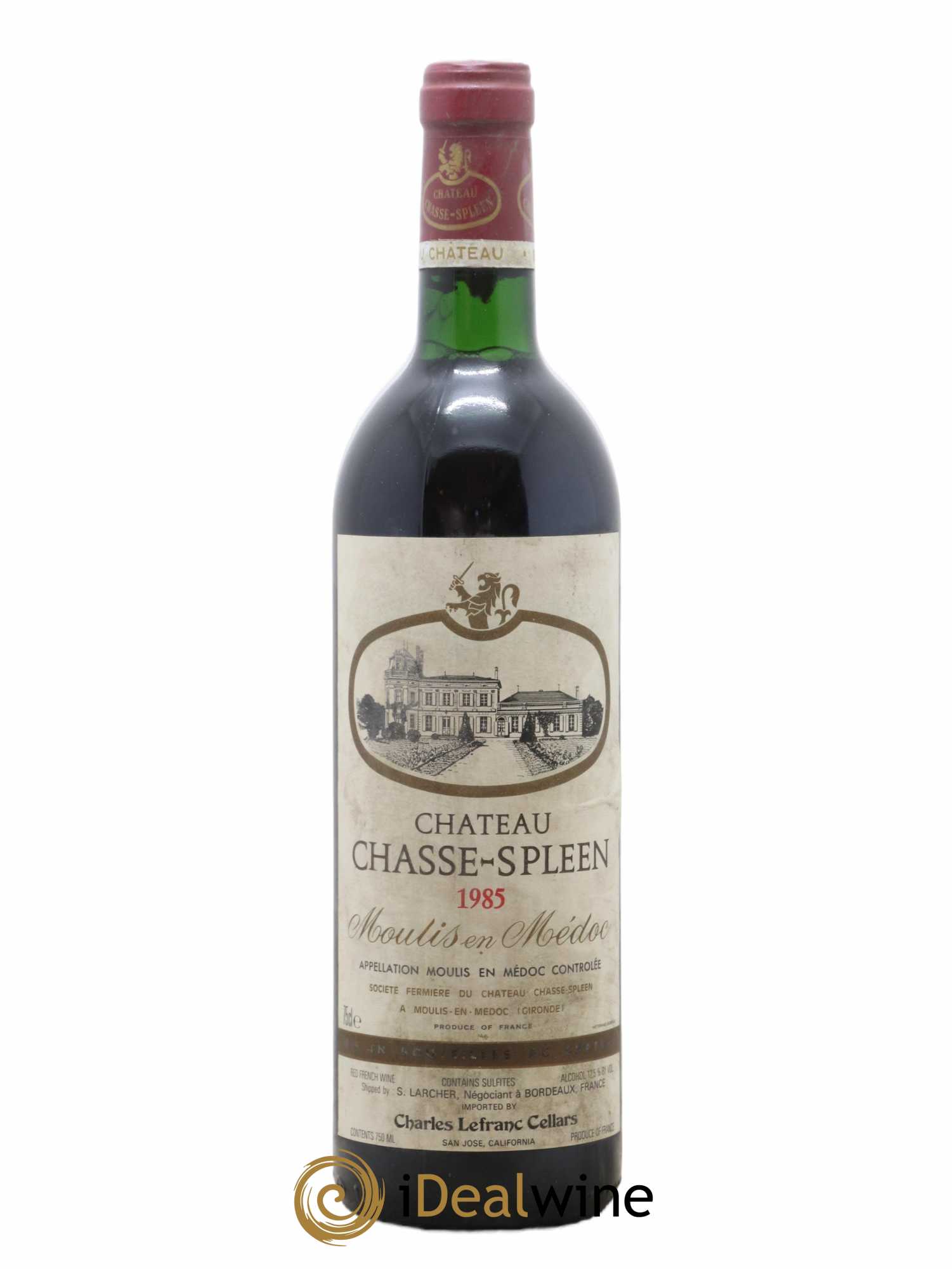 Château Chasse Spleen 1985 - Lot de 1 bouteille - 0