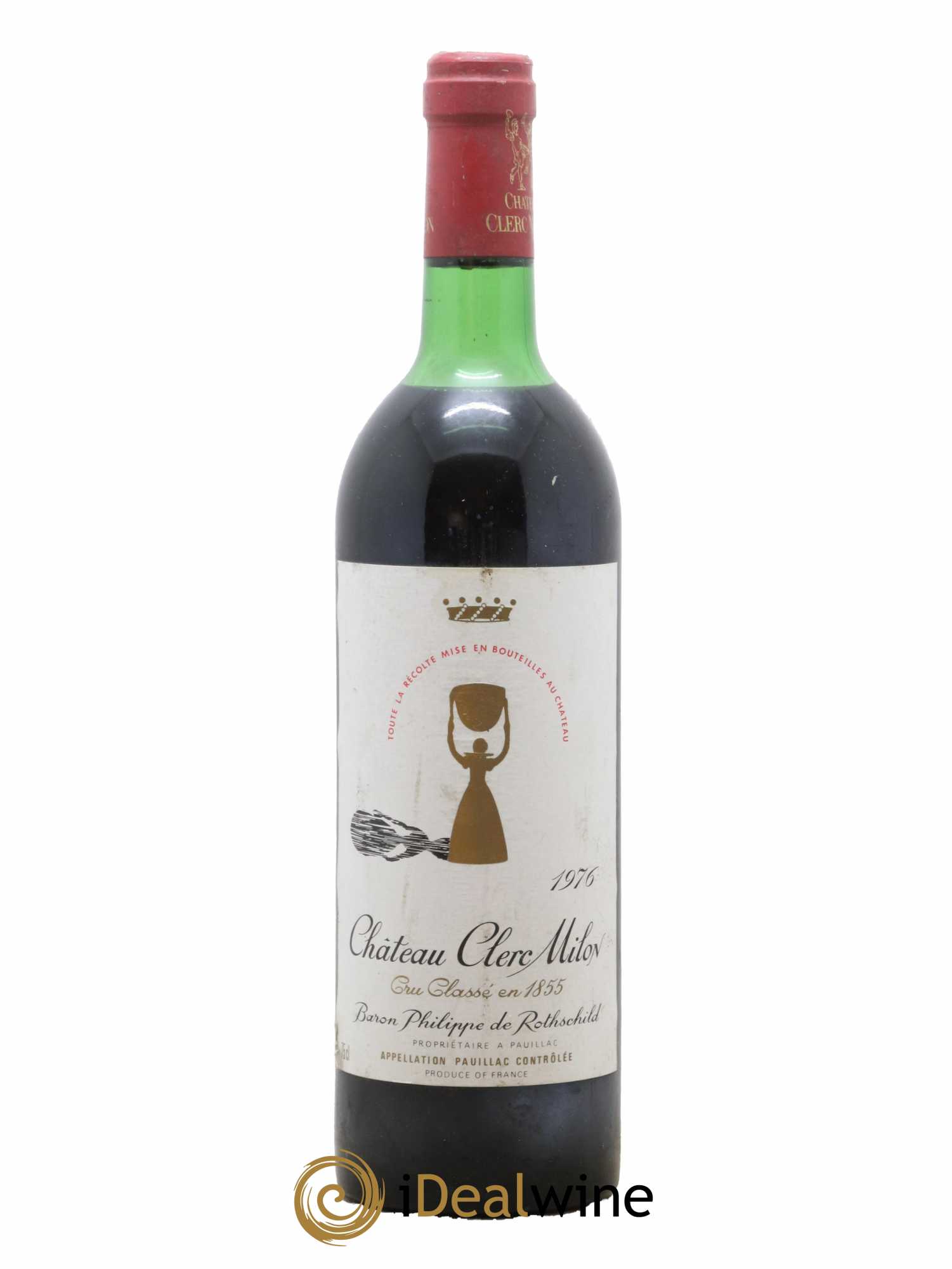 Château Clerc Milon 5ème Grand Cru Classé 1976 - Lot de 1 bouteille - 0