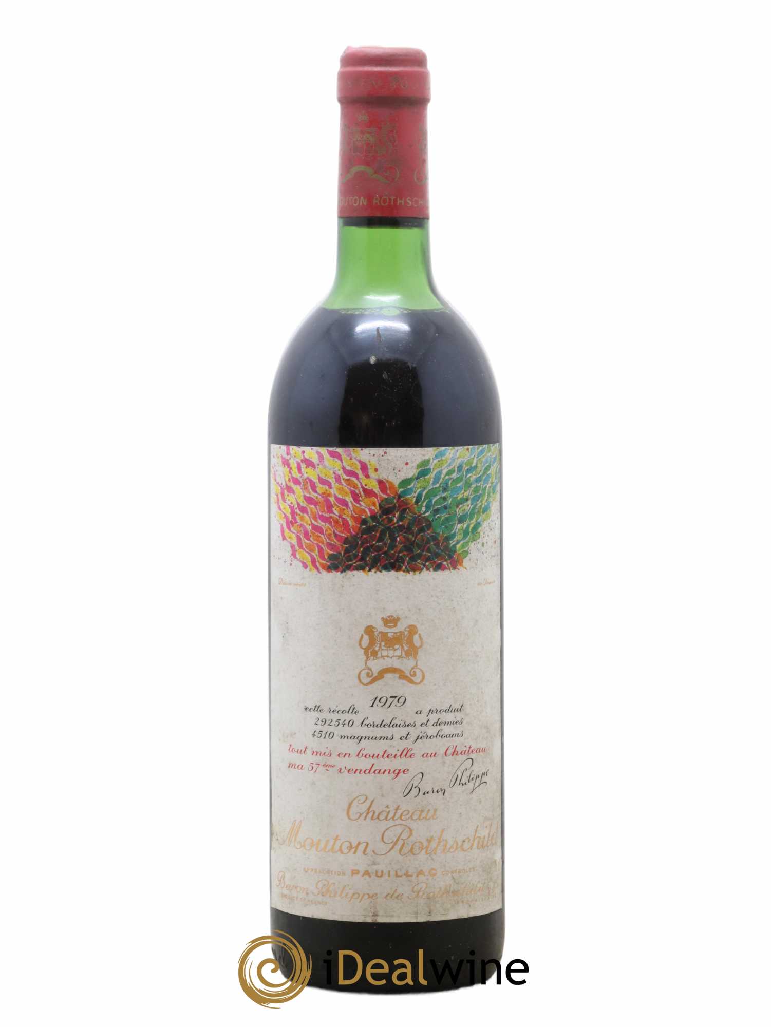 Château Mouton Rothschild 1er Grand Cru Classé 1979 - Lot de 1 bouteille - 0