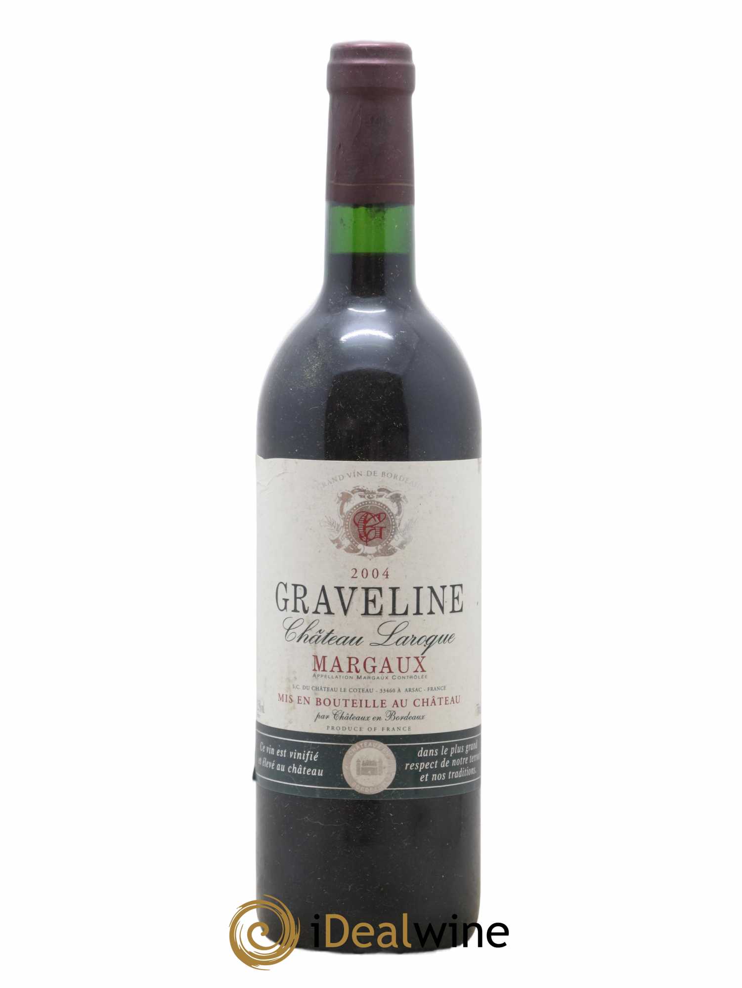 Bordeaux Margaux Graveline Château Laroque 2004 - Lot de 1 bouteille - 0