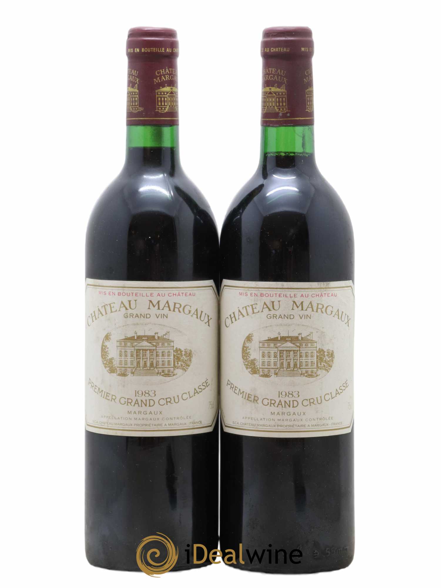 Château Margaux 1er Grand Cru Classé 1983 - Lot de 2 bouteilles - 0