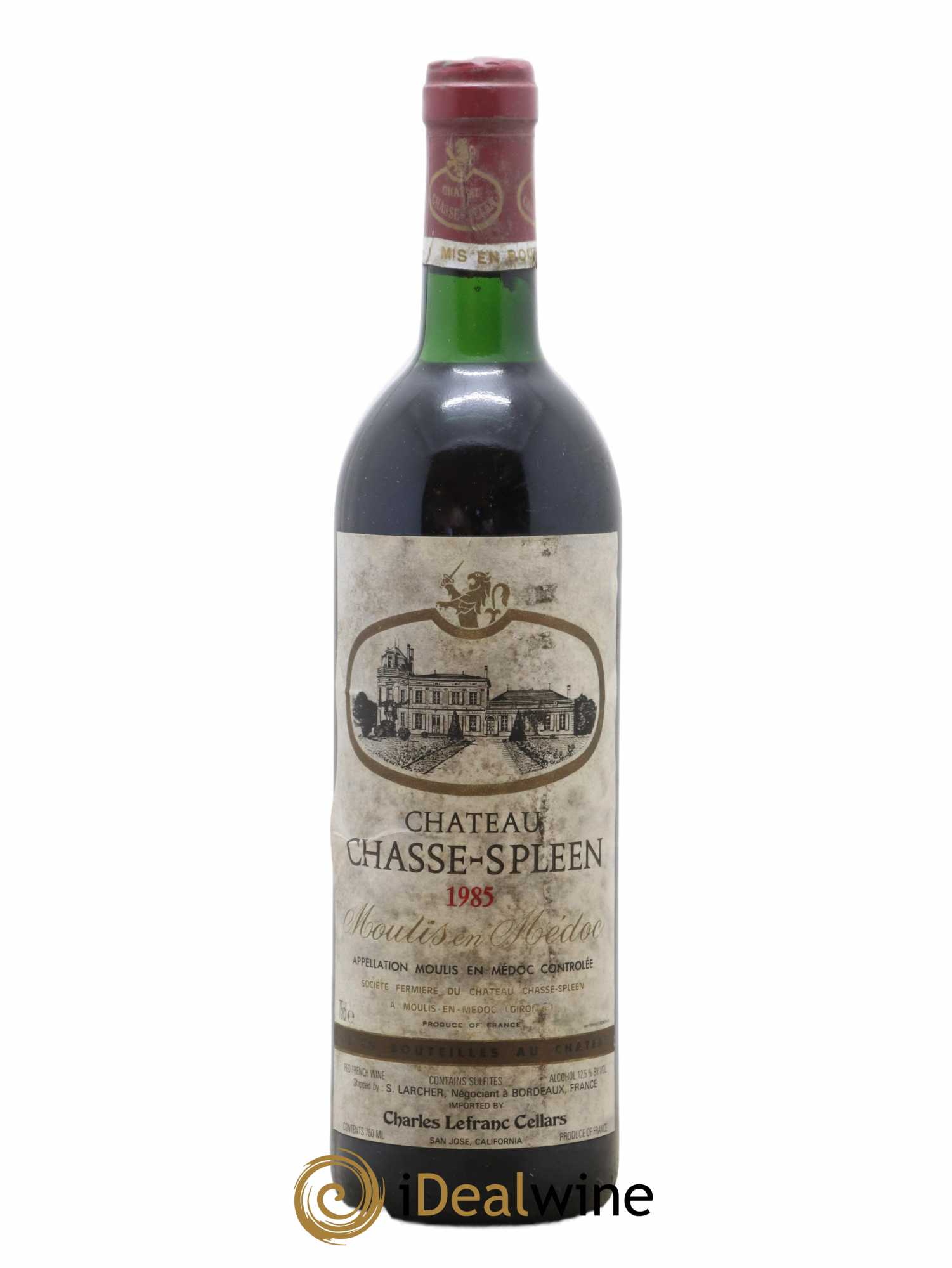 Château Chasse Spleen 1985 - Lot de 1 bouteille - 0