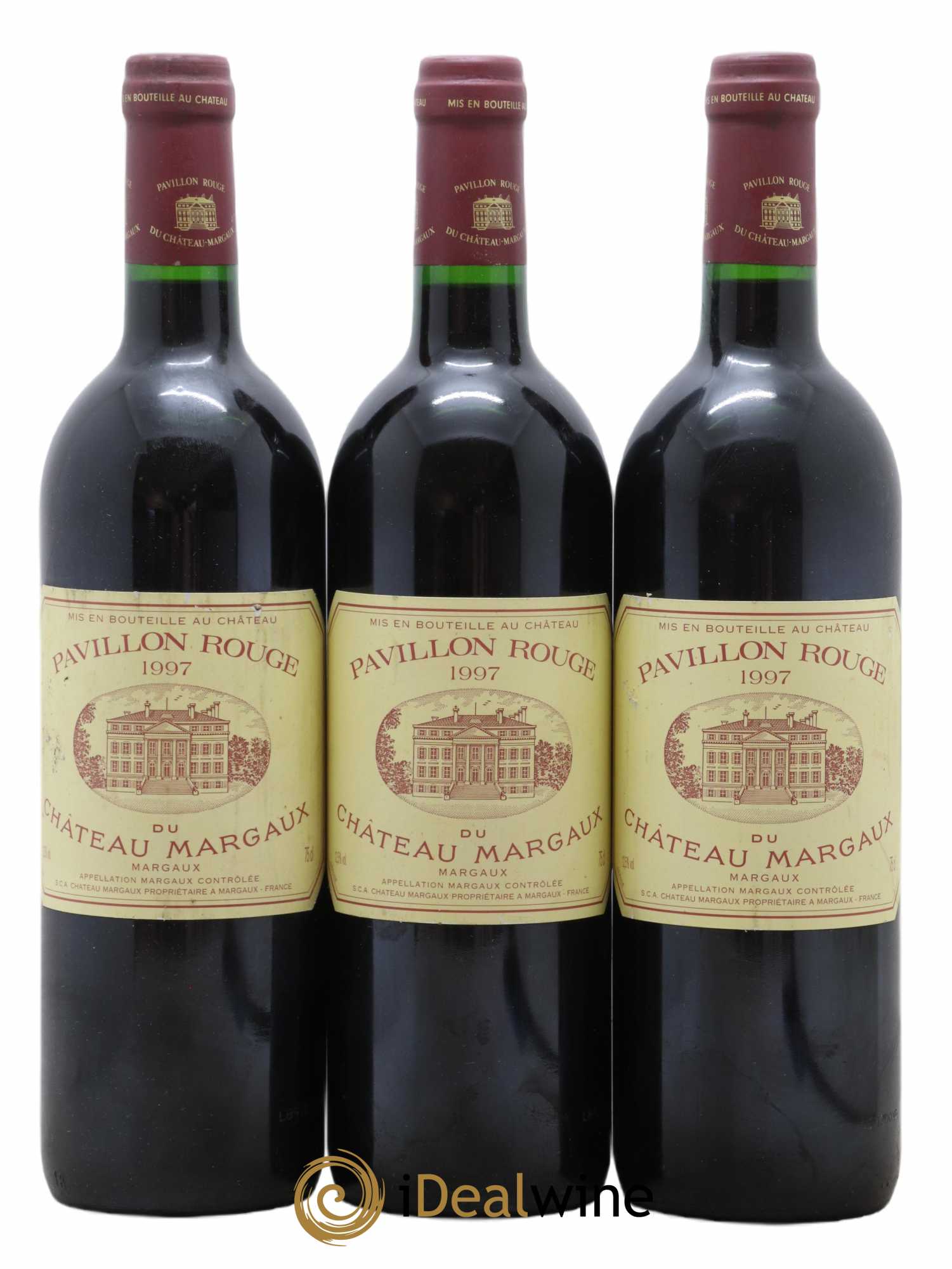 Pavillon Rouge du Château Margaux Second Vin 1997 - Lot de 3 bouteilles - 0